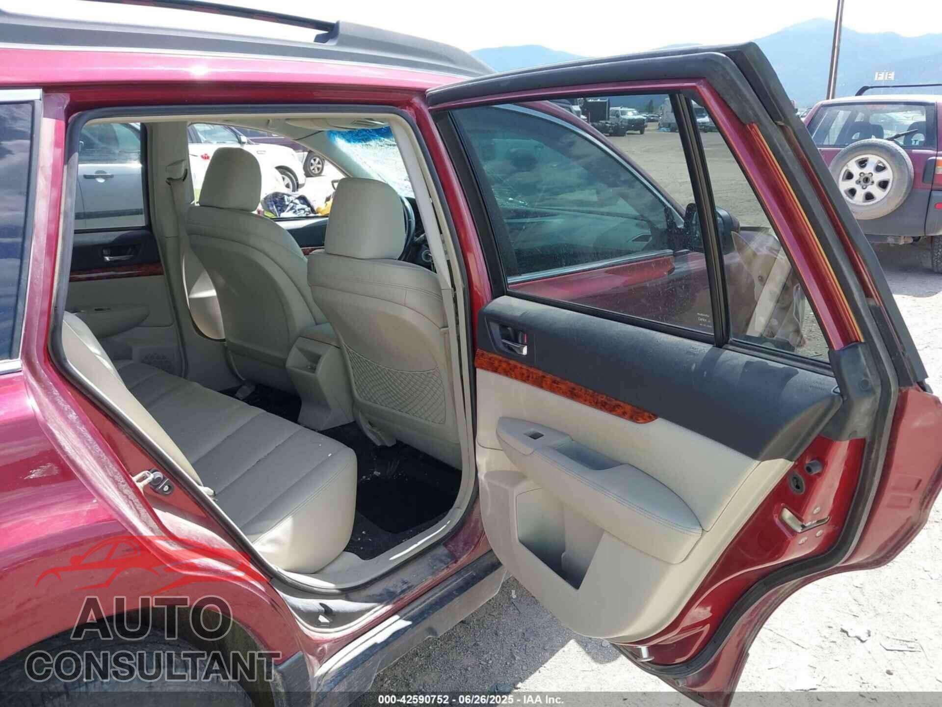 SUBARU OUTBACK 2011 - 4S4BRBLC8B3385434
