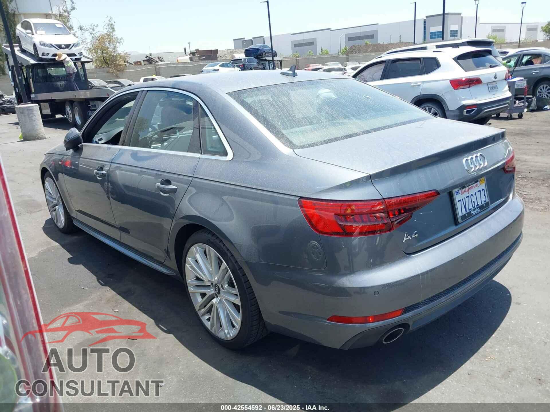 AUDI A4 2017 - WAULNAF46HN034597