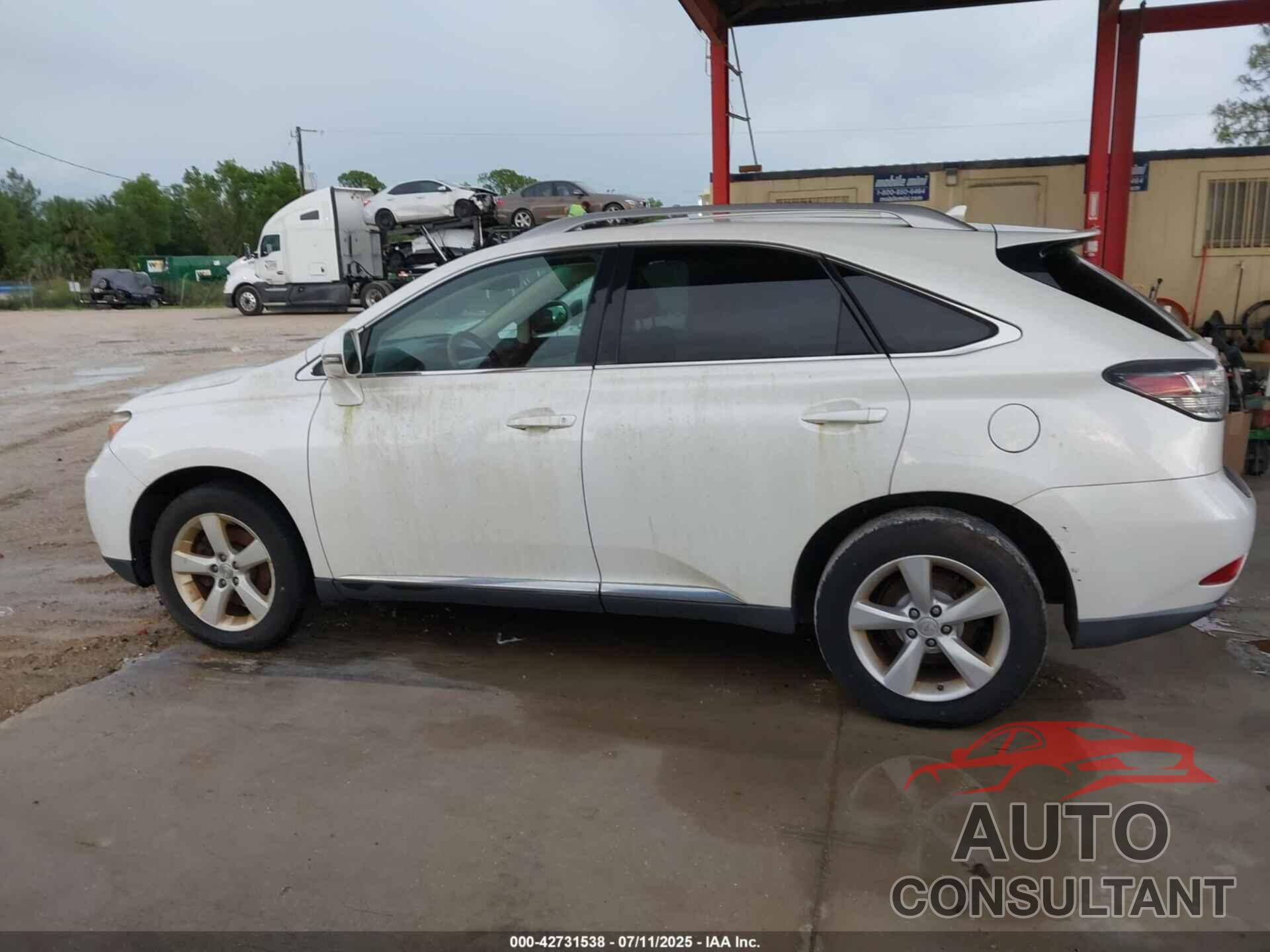 LEXUS RX 350 2010 - 2T2BK1BA5AC009195