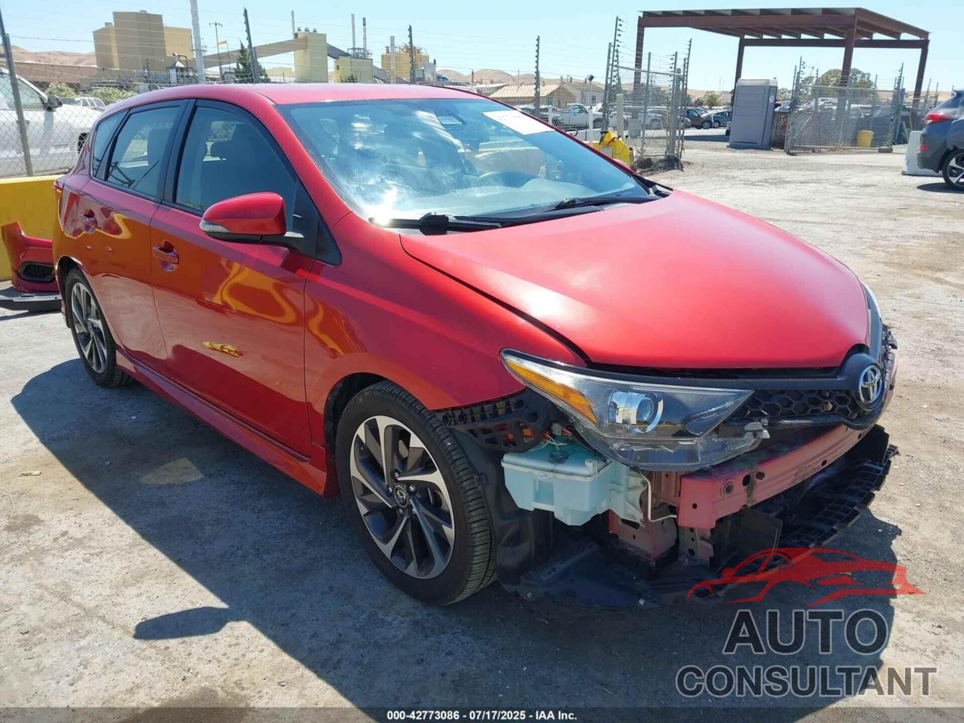 TOYOTA COROLLA IM 2018 - JTNKARJE5JJ557708