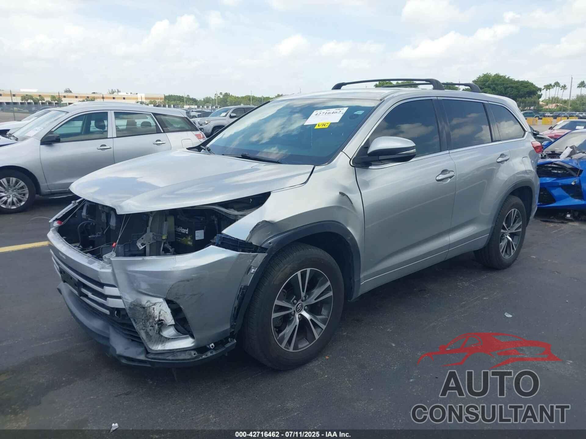 TOYOTA HIGHLANDER 2017 - 5TDZARFH1HS030302