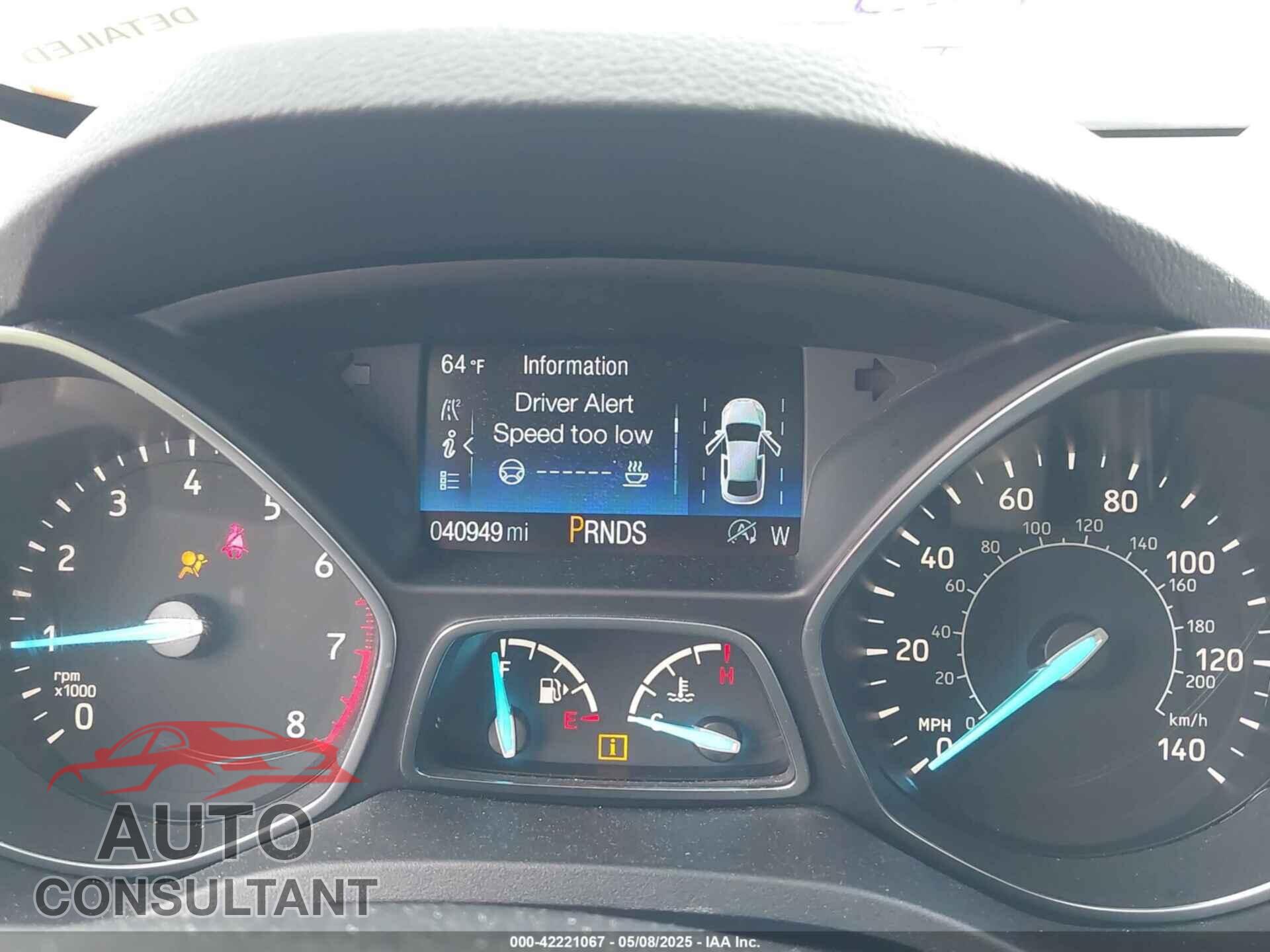 FORD ESCAPE 2017 - 1FMCU9J96HUE03340