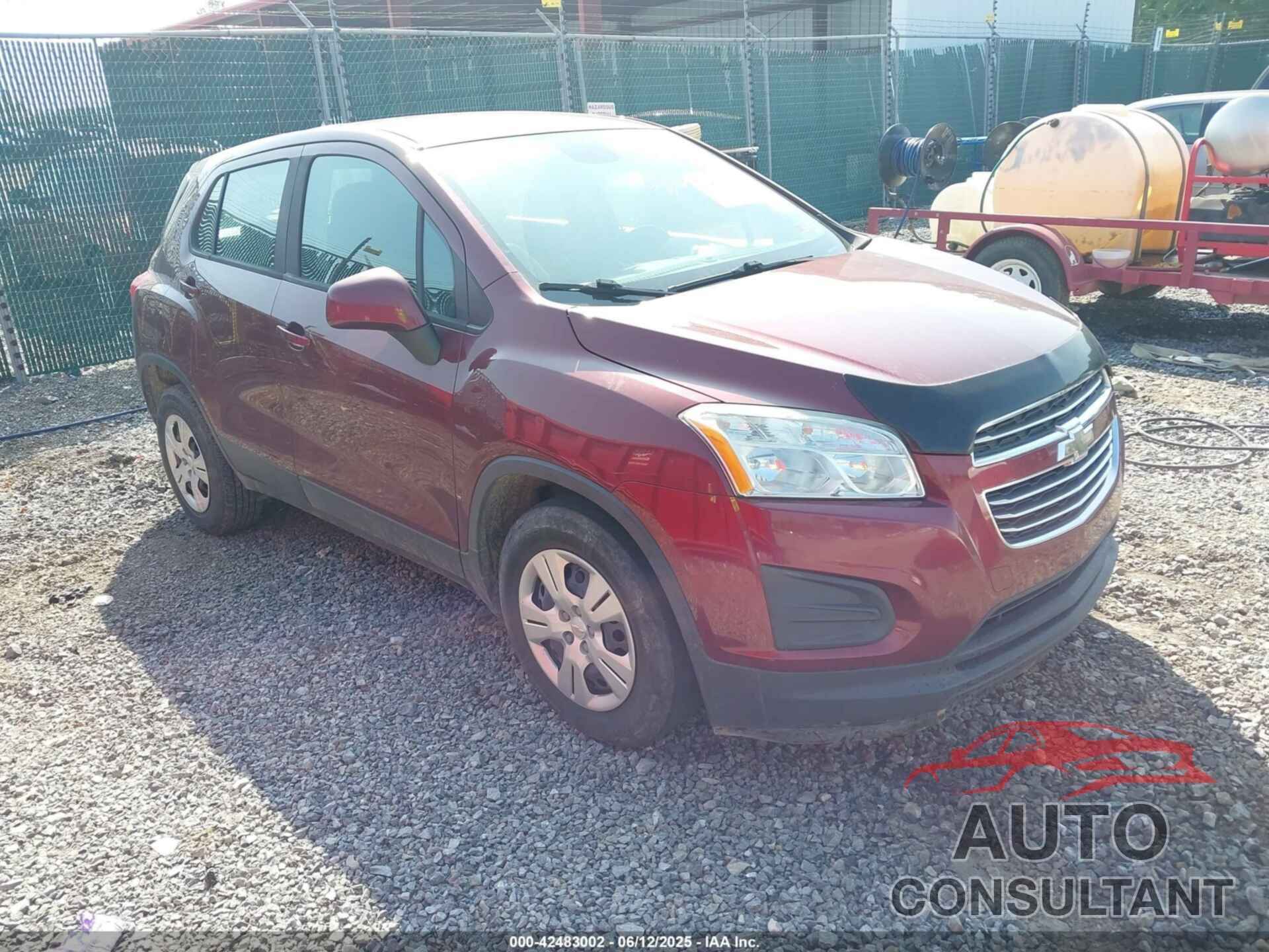 CHEVROLET TRAX 2016 - 3GNCJKSBXGL275271