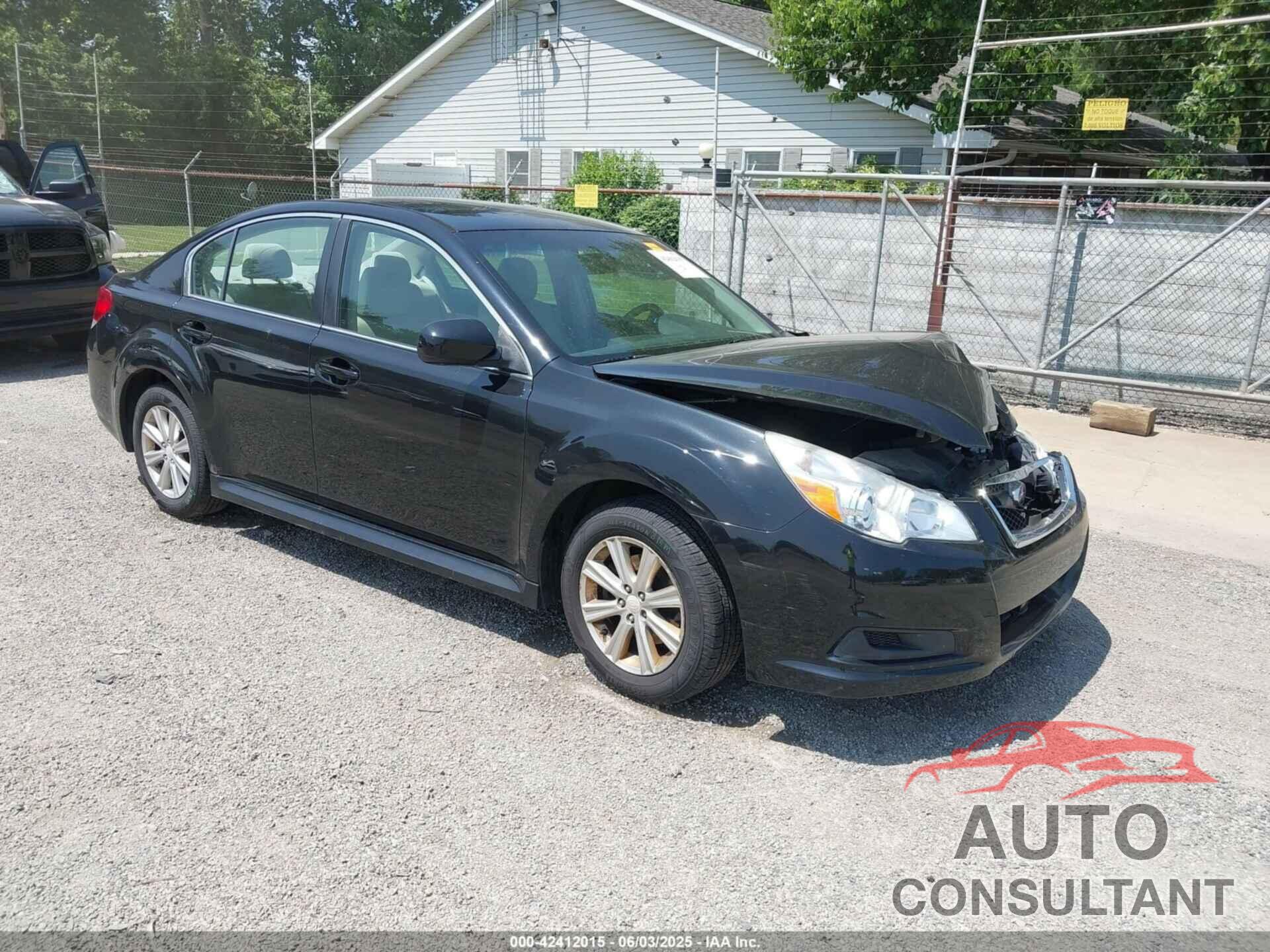 SUBARU LEGACY 2012 - 4S3BMCC66C3020867