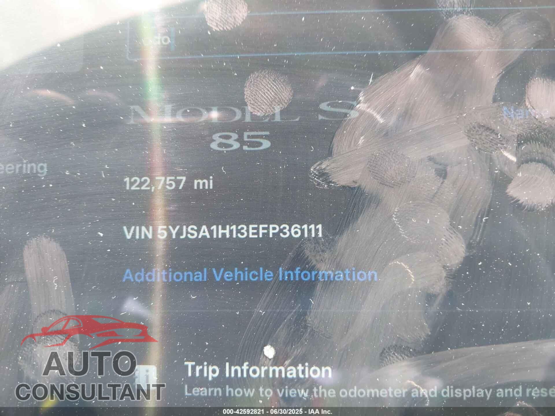TESLA MODEL S 2014 - 5YJSA1H13EFP36111