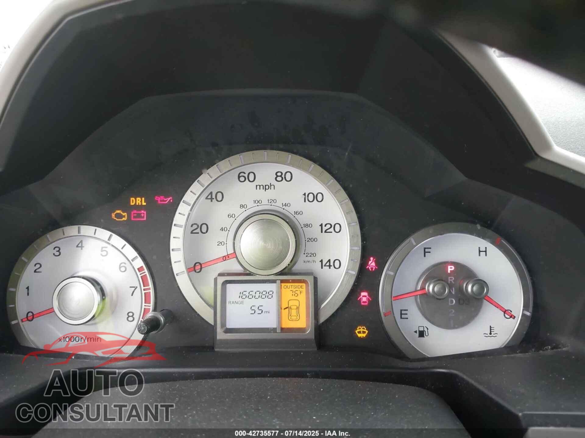 HONDA PILOT 2009 - 5FNYF38569B025471