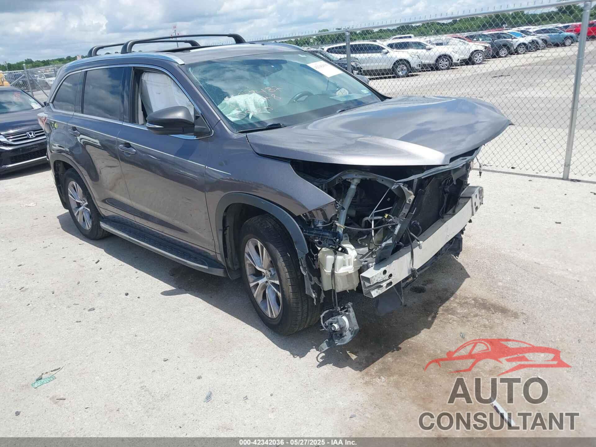 TOYOTA HIGHLANDER 2015 - 5TDKKRFH8FS111678