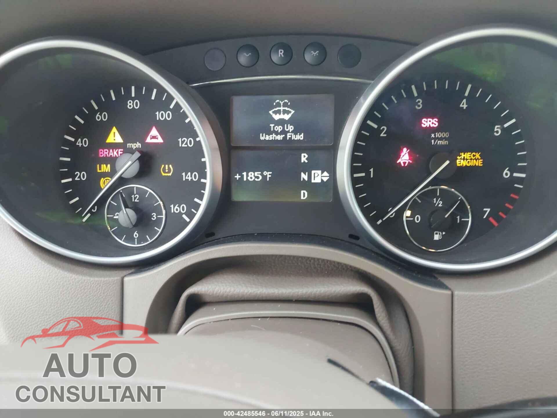 MERCEDES-BENZ ML 350 2011 - 4JGBB5GB2BA714339