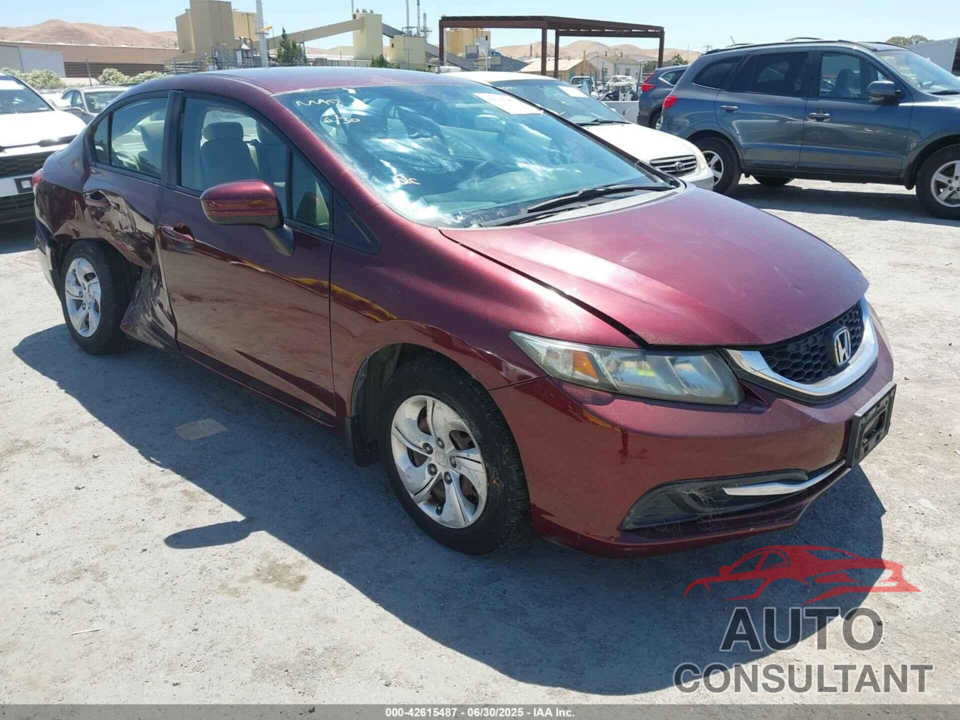 HONDA CIVIC 2014 - 19XFB2F59EE211215