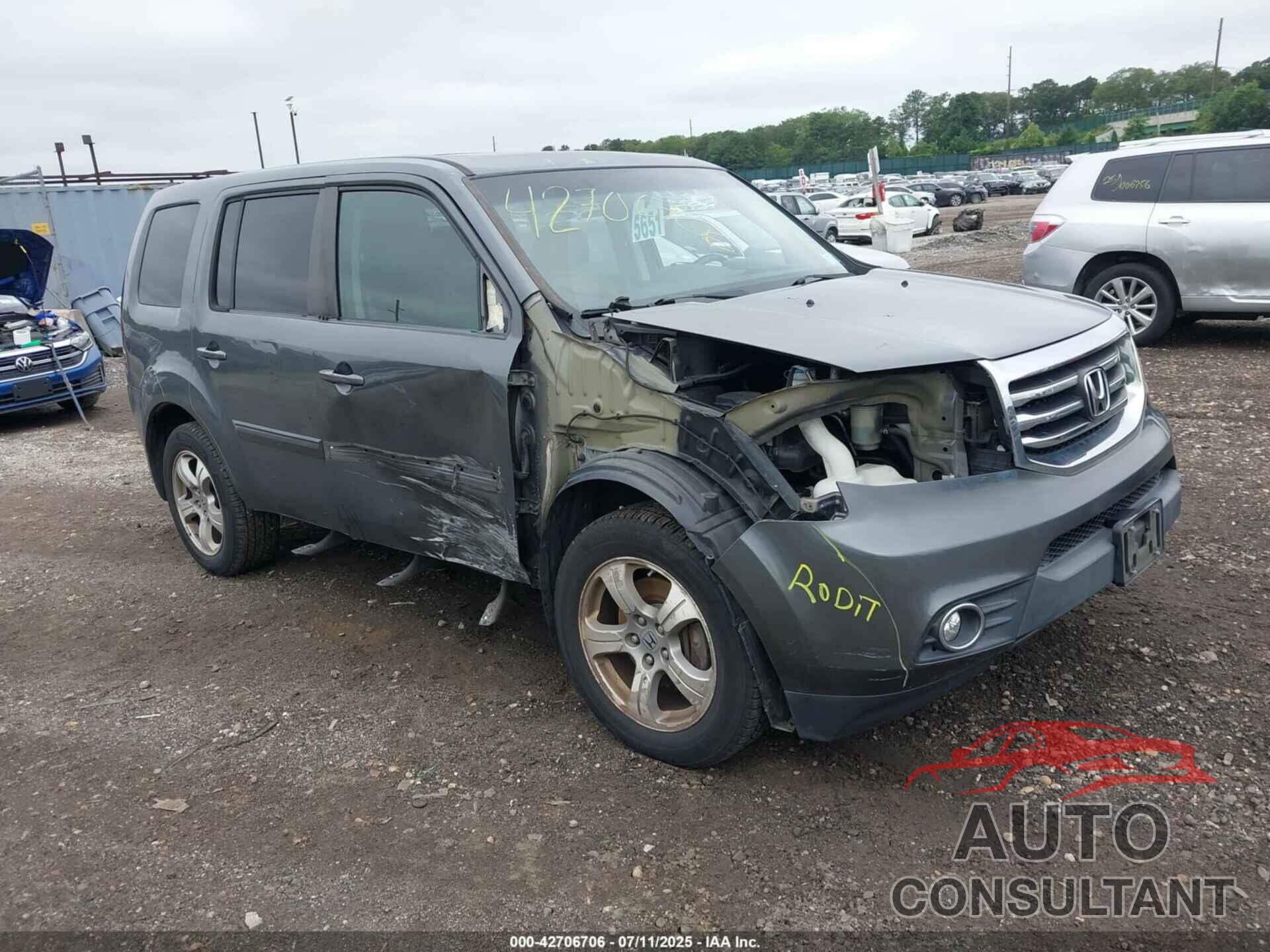 HONDA PILOT 2013 - 5FNYF4H78DB026590