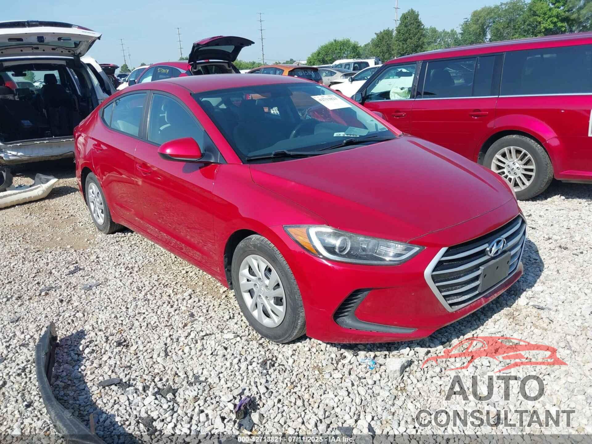 HYUNDAI ELANTRA 2017 - 5NPD74LF2HH206696