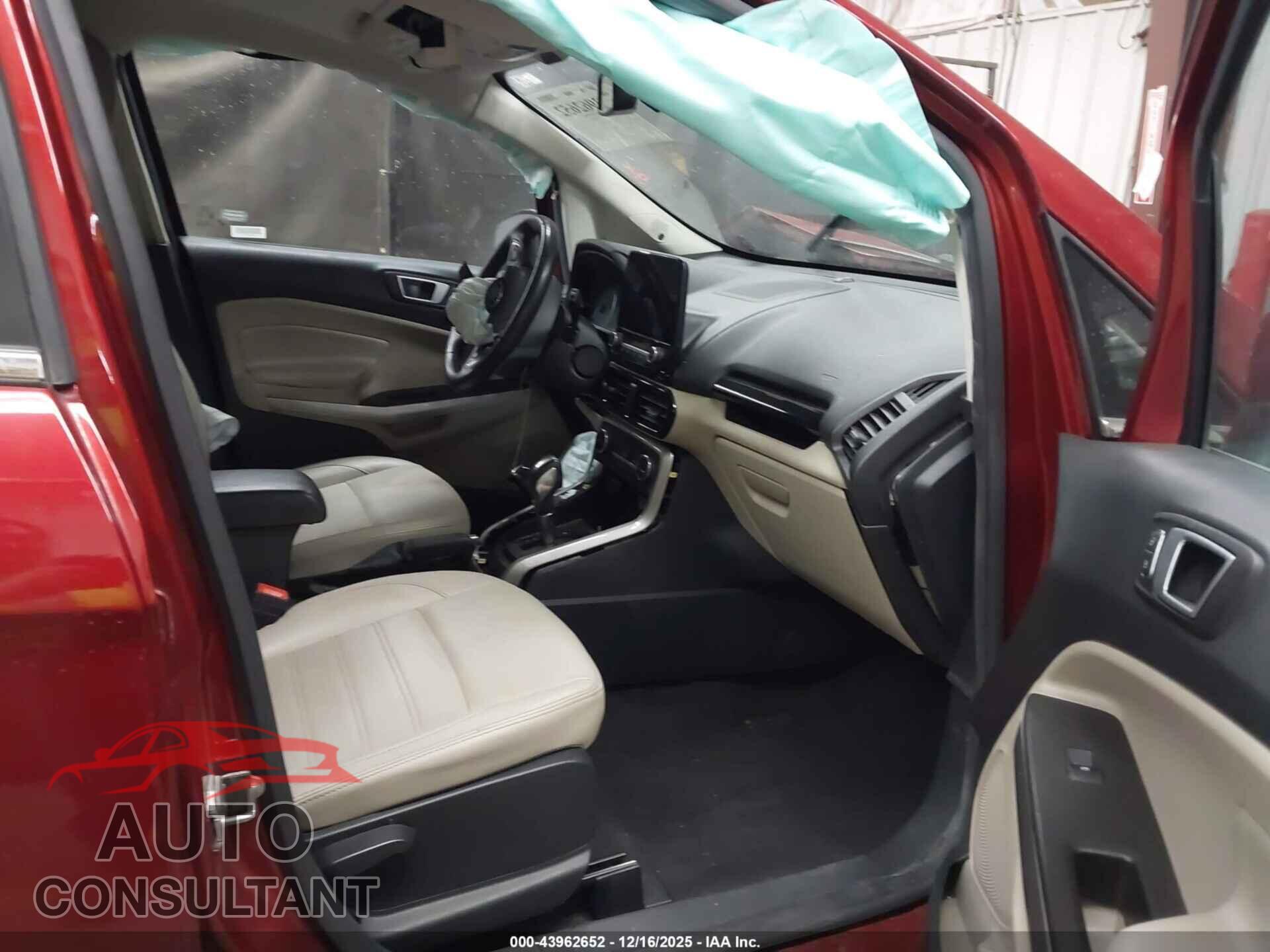 FORD ECOSPORT 2021 - MAJ6S3KL8MC406633