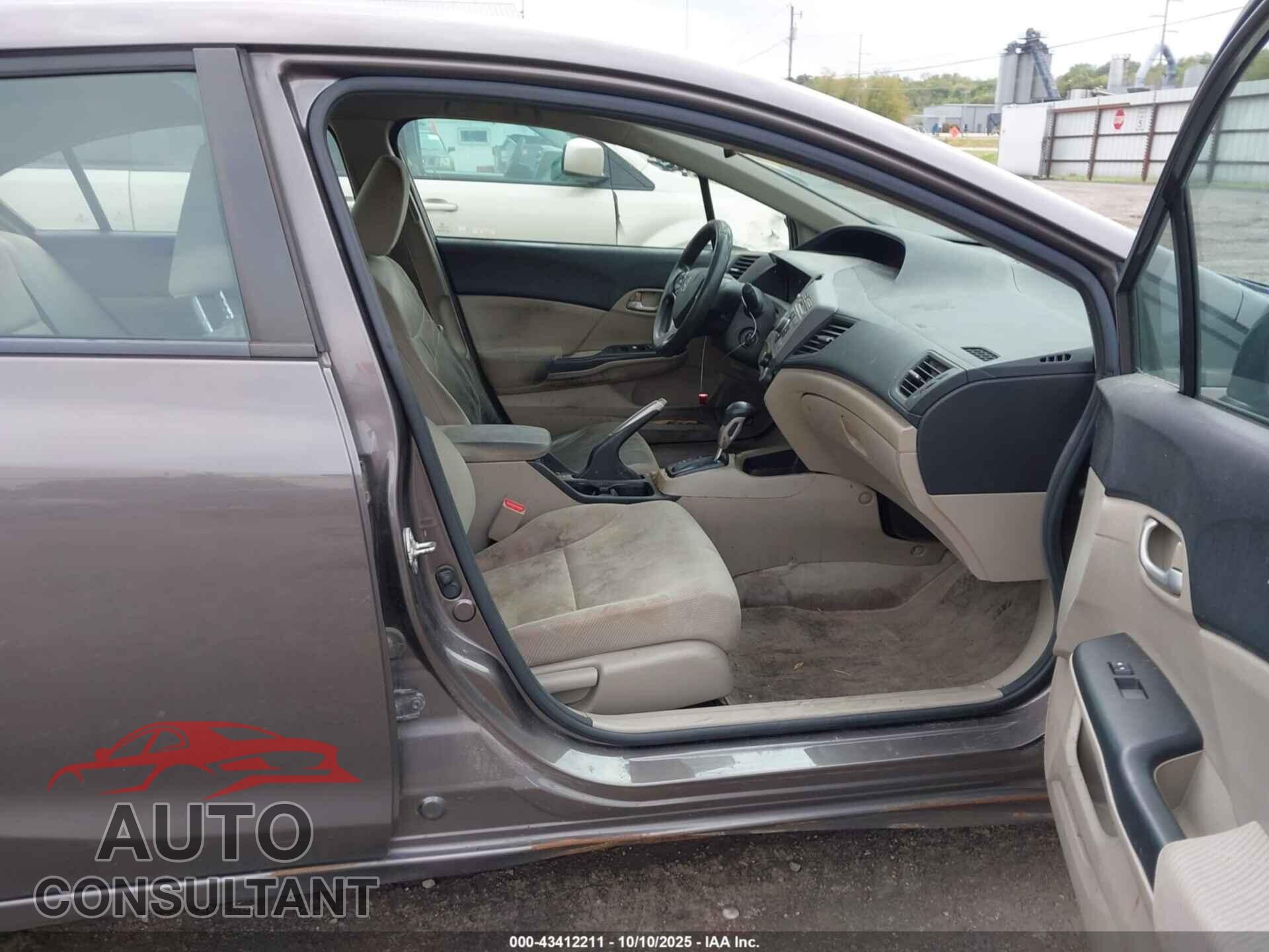 HONDA CIVIC 2012 - 19XFB2F54CE017012