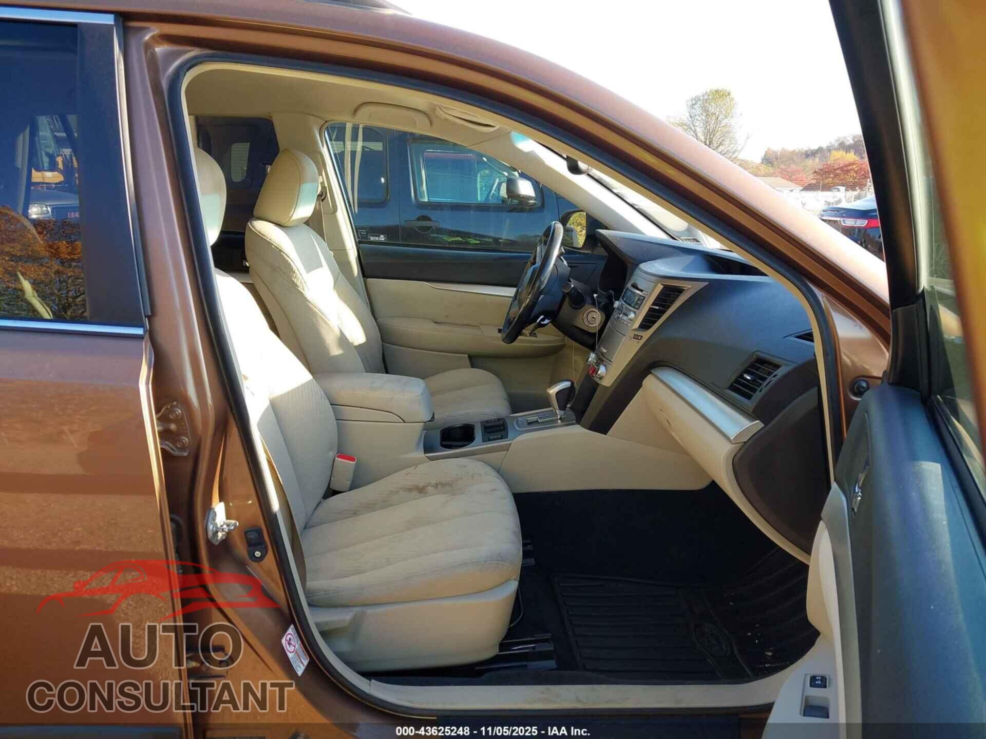 SUBARU OUTBACK 2011 - 4S4BRCCCXB3346625