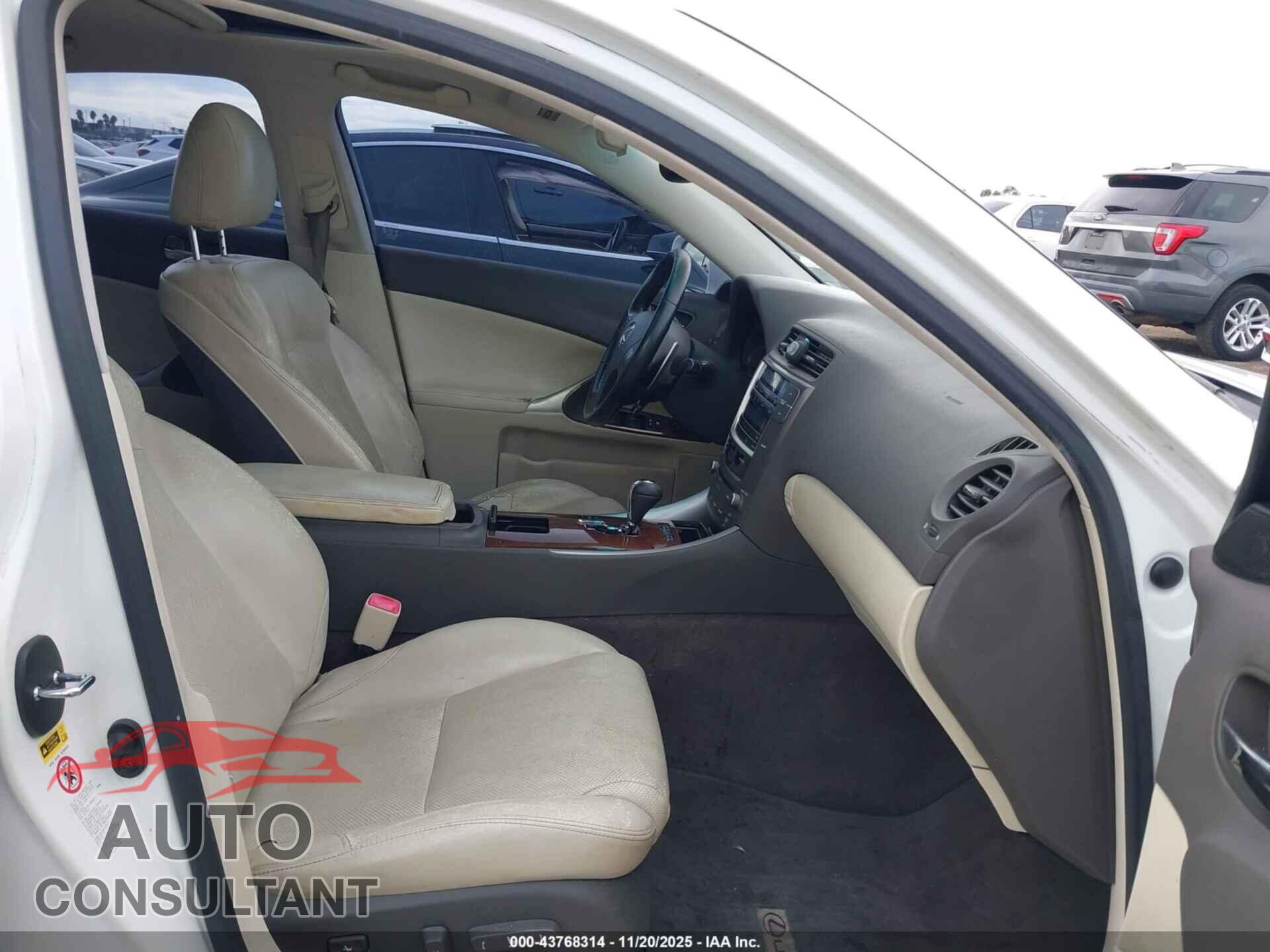 LEXUS IS 250 2010 - JTHBF5C23A2097068