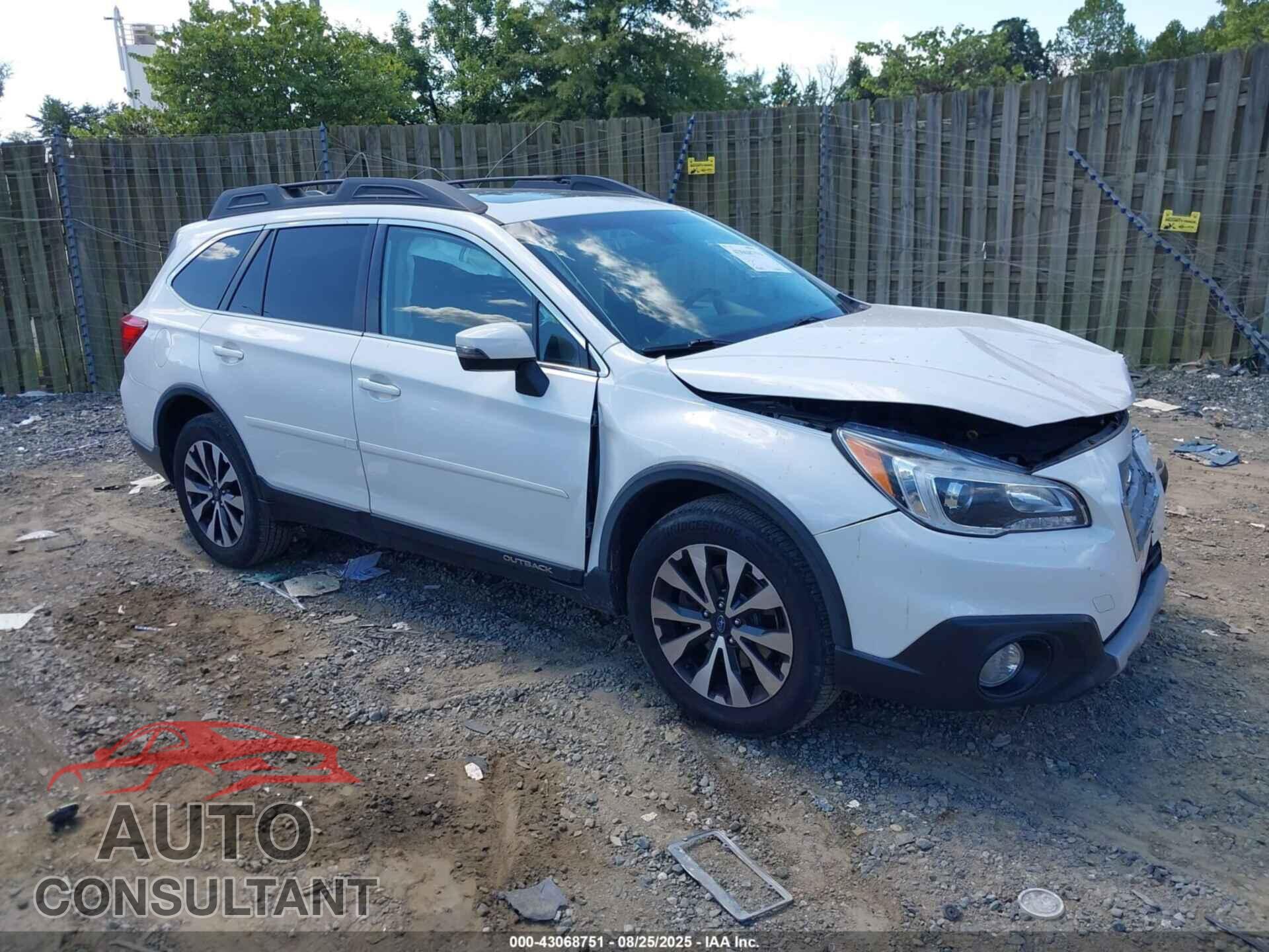 SUBARU OUTBACK 2017 - 4S4BSANC7H3387924