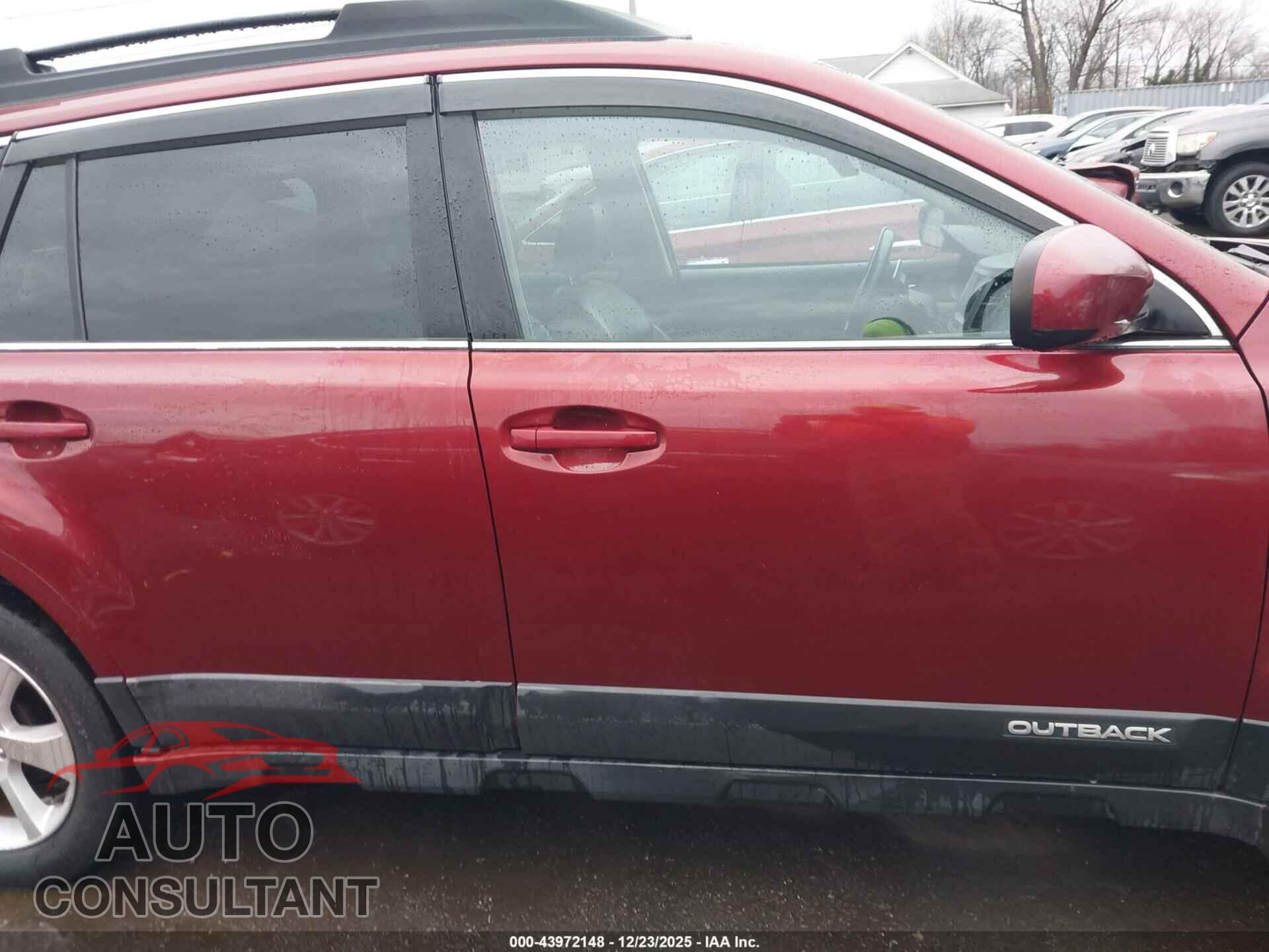 SUBARU OUTBACK 2013 - 4S4BRBPC2D3234540