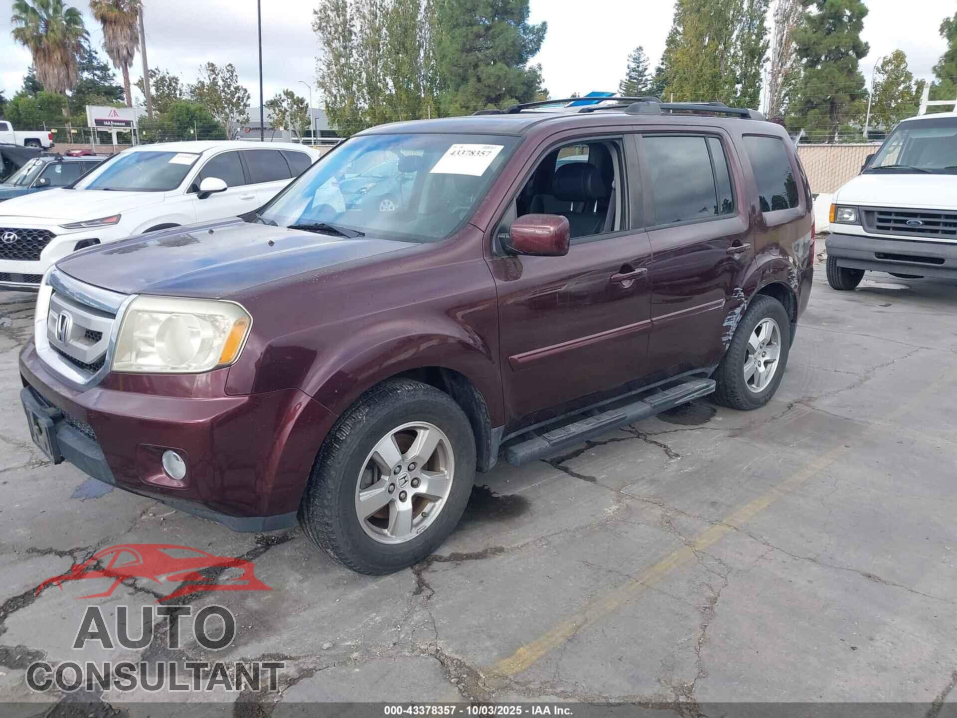 HONDA PILOT 2009 - 5FNYF38629B005890