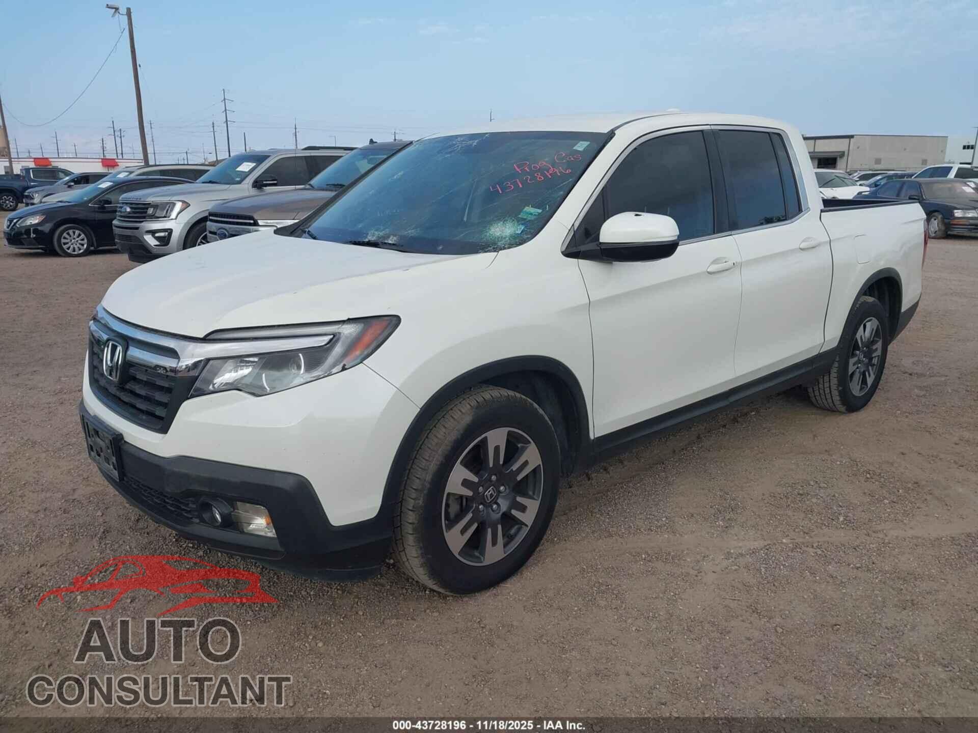 HONDA RIDGELINE 2017 - 5FPYK2F60HB011606