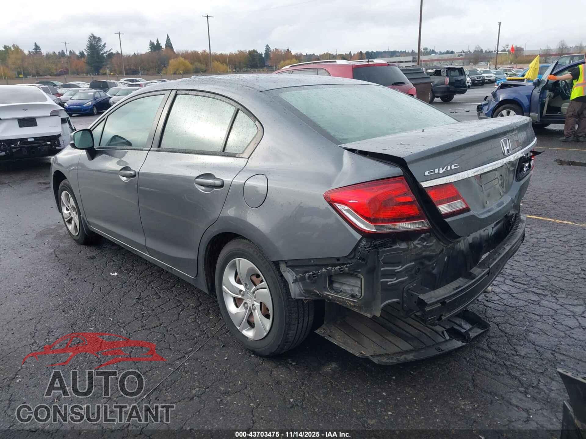 HONDA CIVIC 2013 - 19XFB2F58DE229624