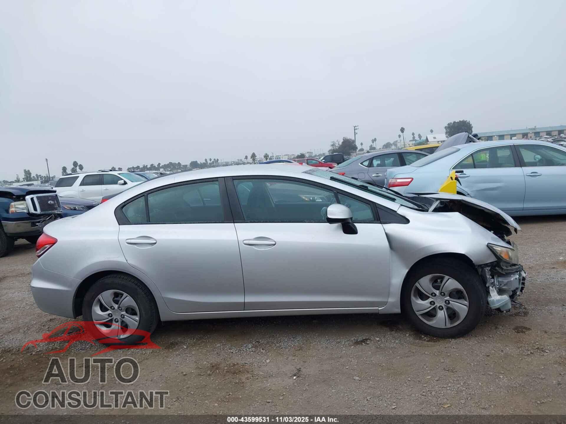 HONDA CIVIC 2013 - 19XFB2F58DE275678