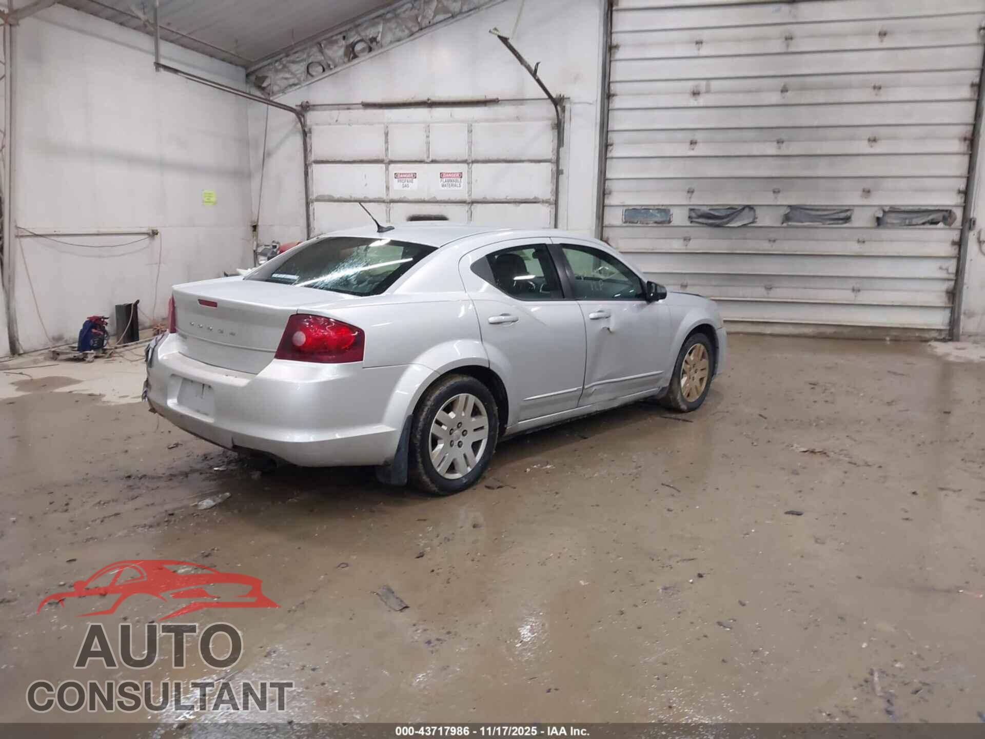 DODGE AVENGER 2012 - 1C3CDZAB8CN323424