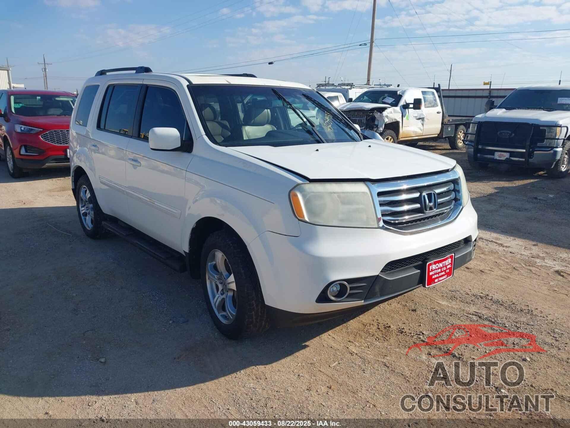 HONDA PILOT 2012 - 5FNYF3H55CB042690