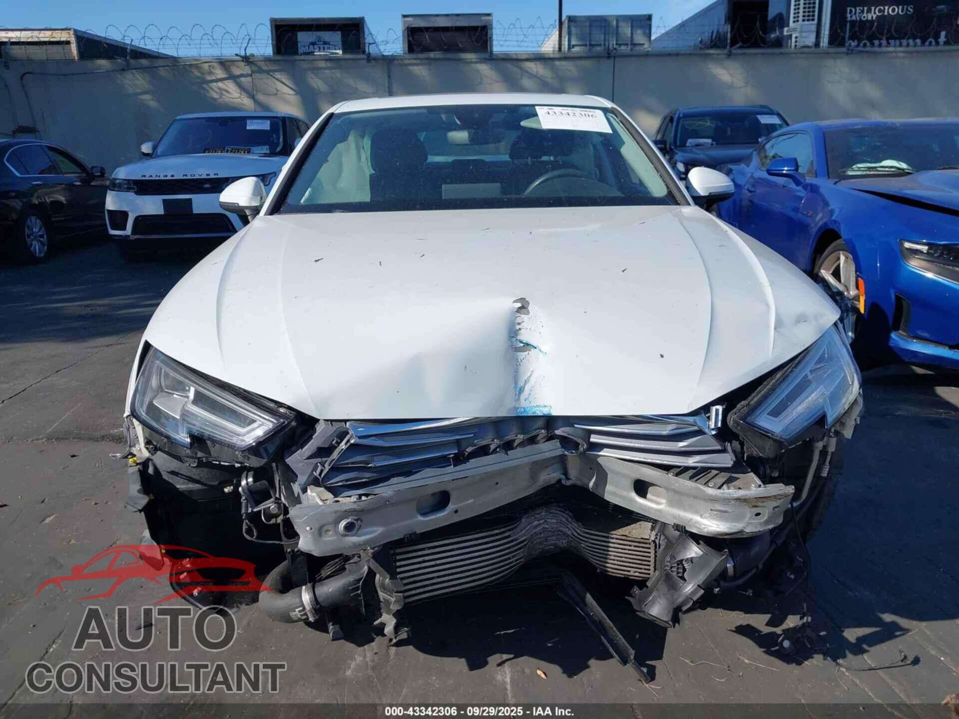AUDI A4 2018 - WAULMAF4XJN002003