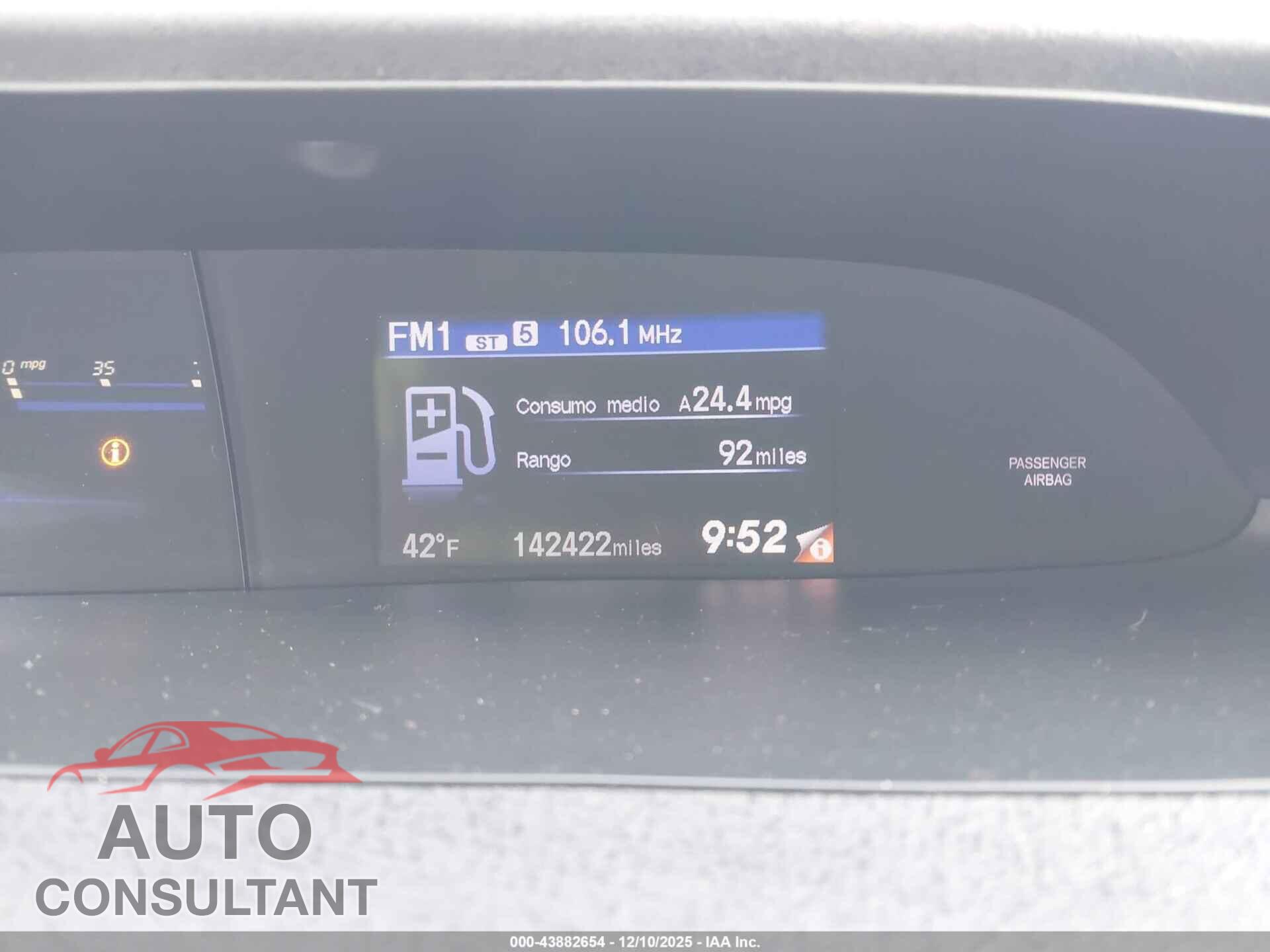HONDA CIVIC 2012 - 2HGFB2F85CH509144