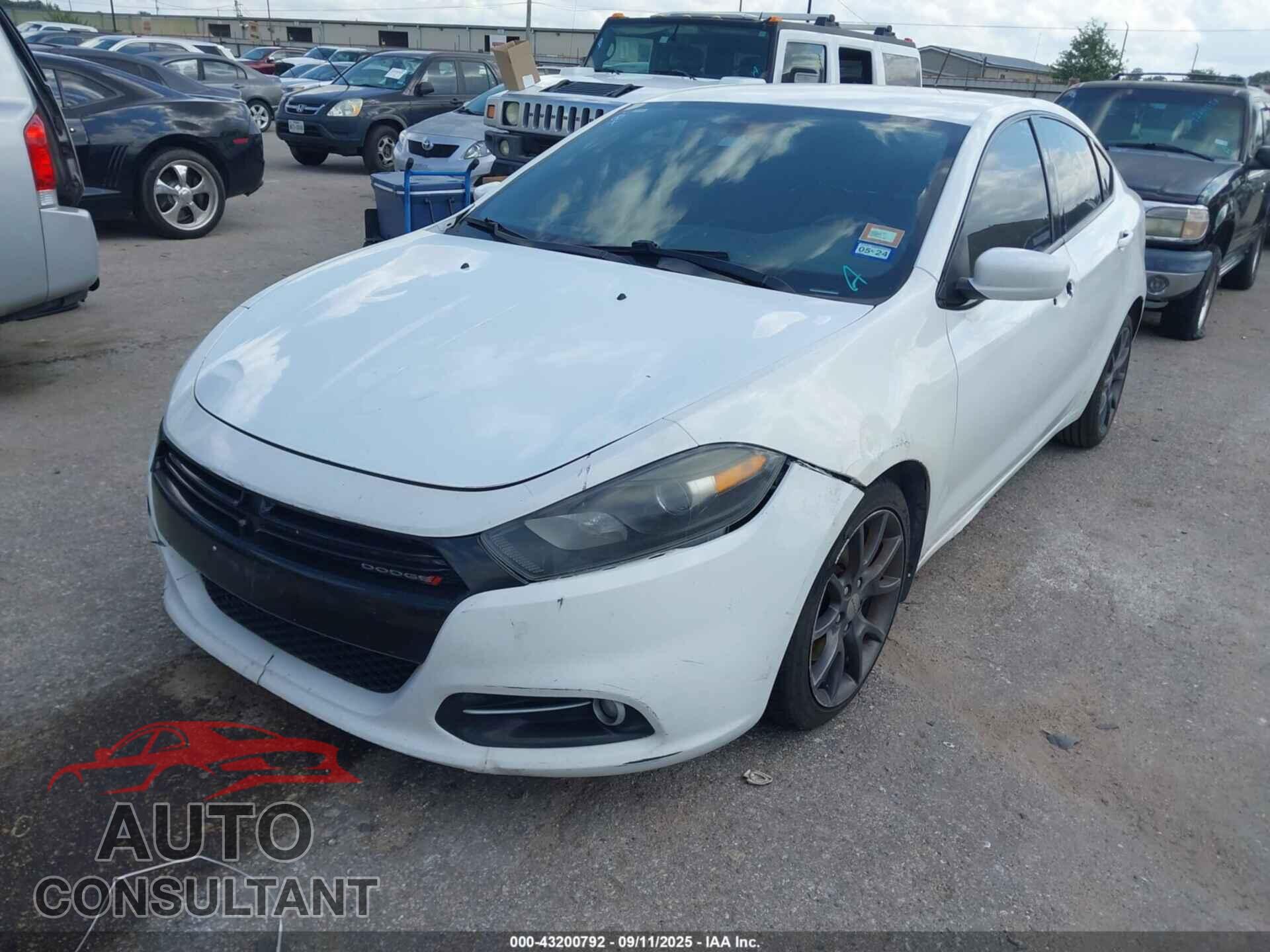 DODGE DART 2015 - 1C3CDFBB2FD421534