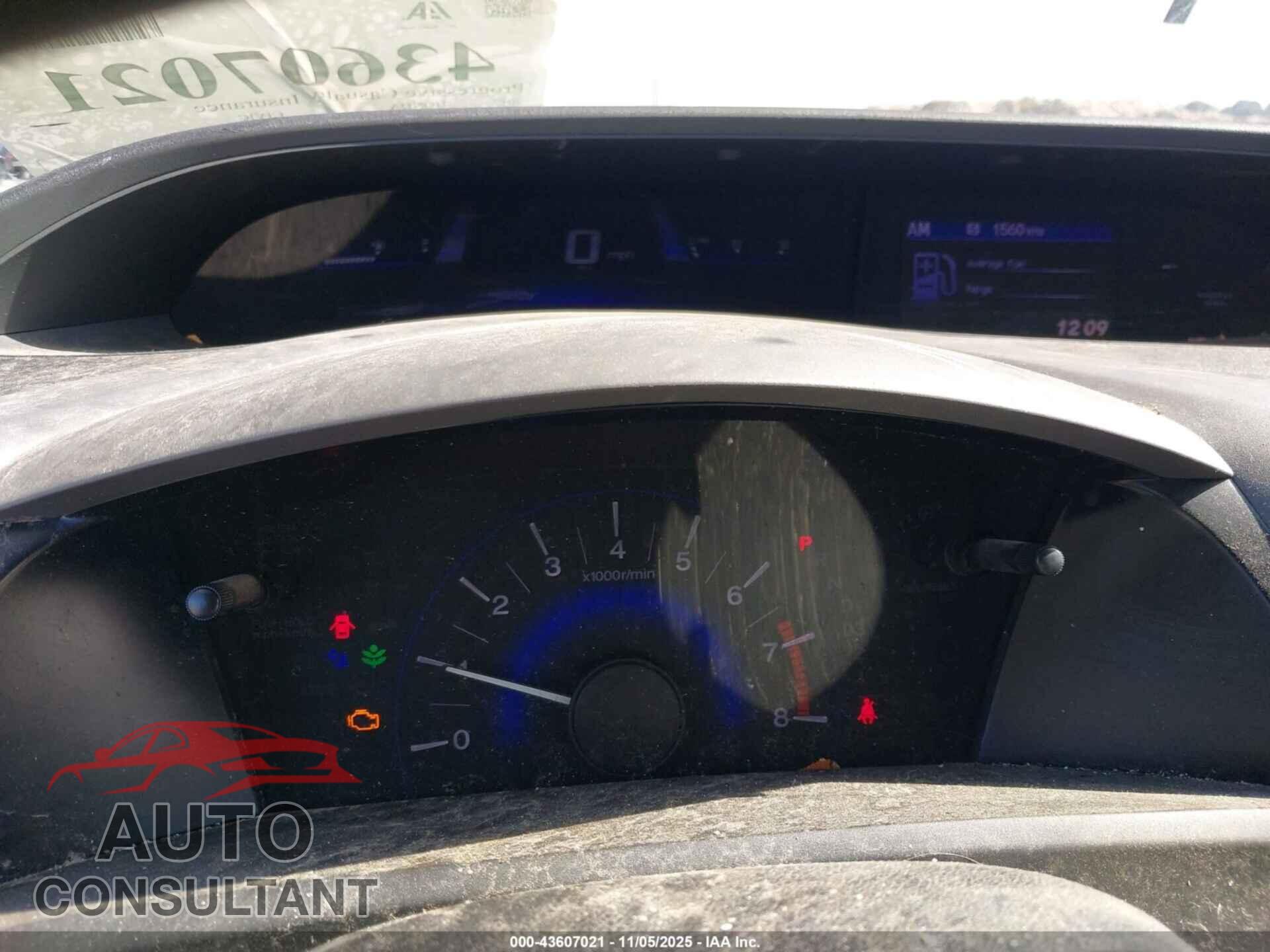 HONDA CIVIC 2012 - JHMFB2F50CS003443