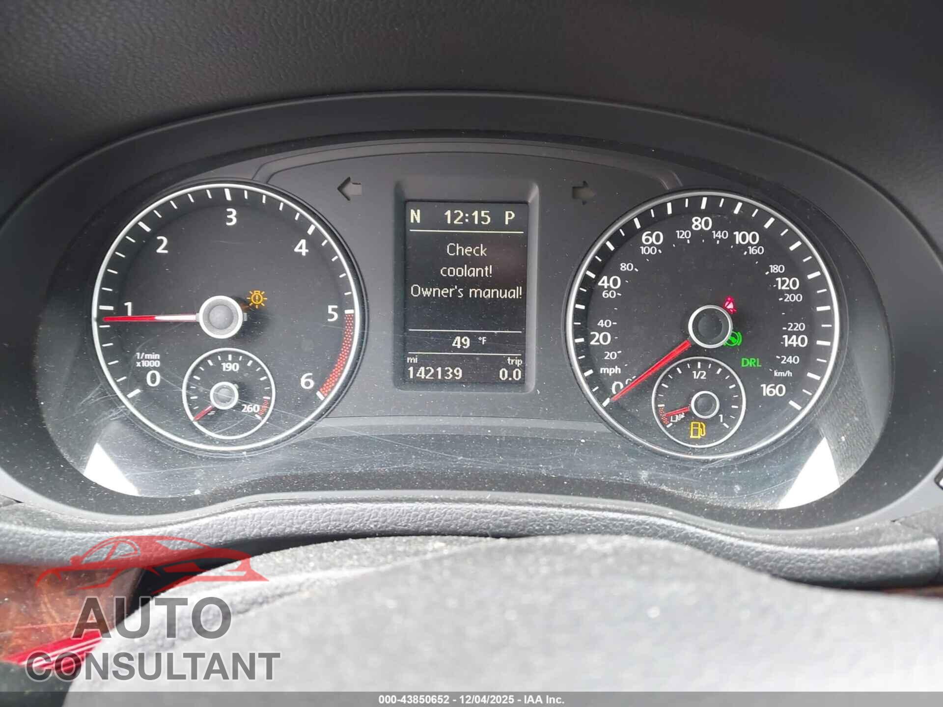 VOLKSWAGEN PASSAT 2013 - 1VWCN7A30DC095015