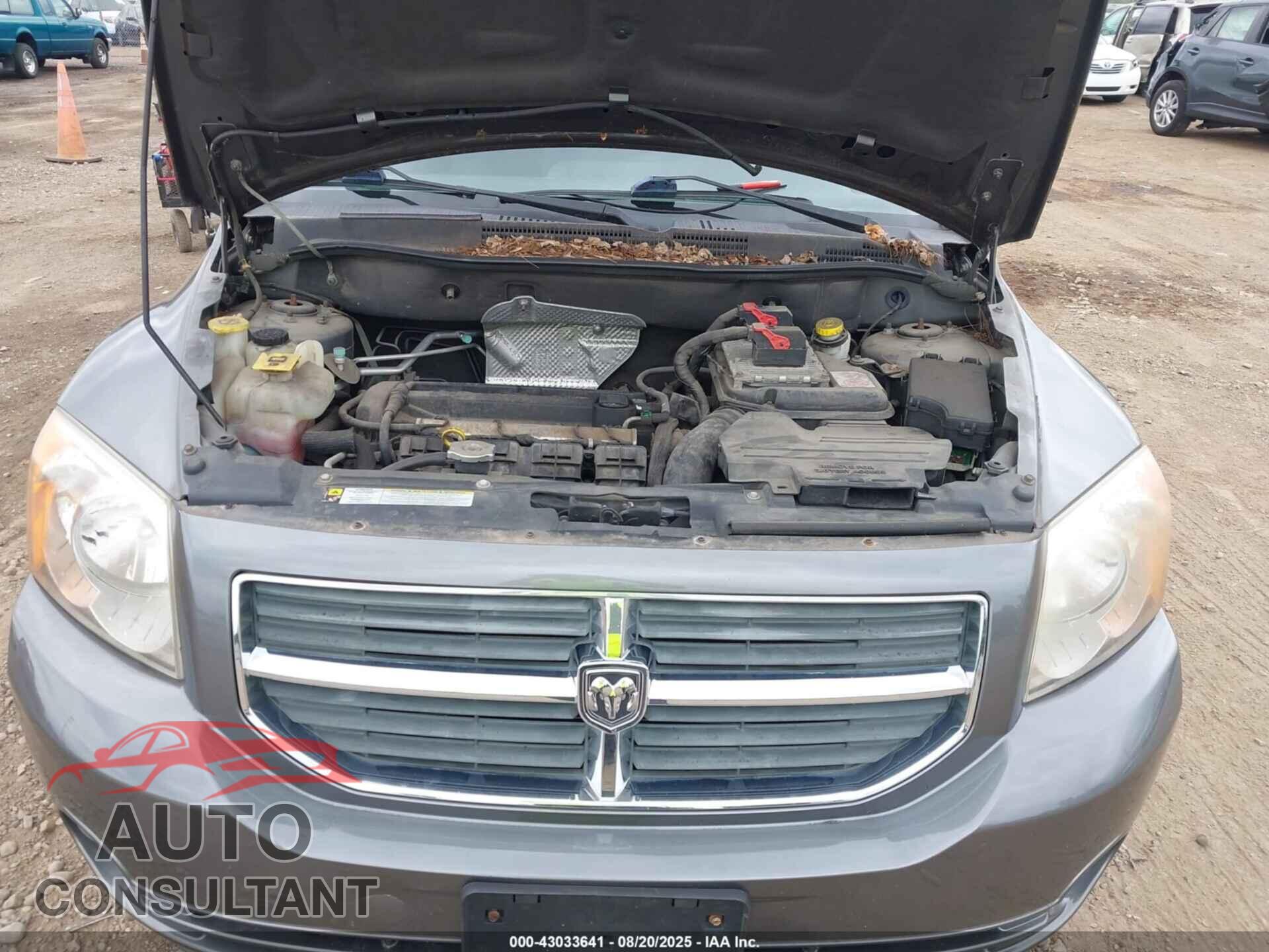 DODGE CALIBER 2012 - 1C3CDWDAXCD508470