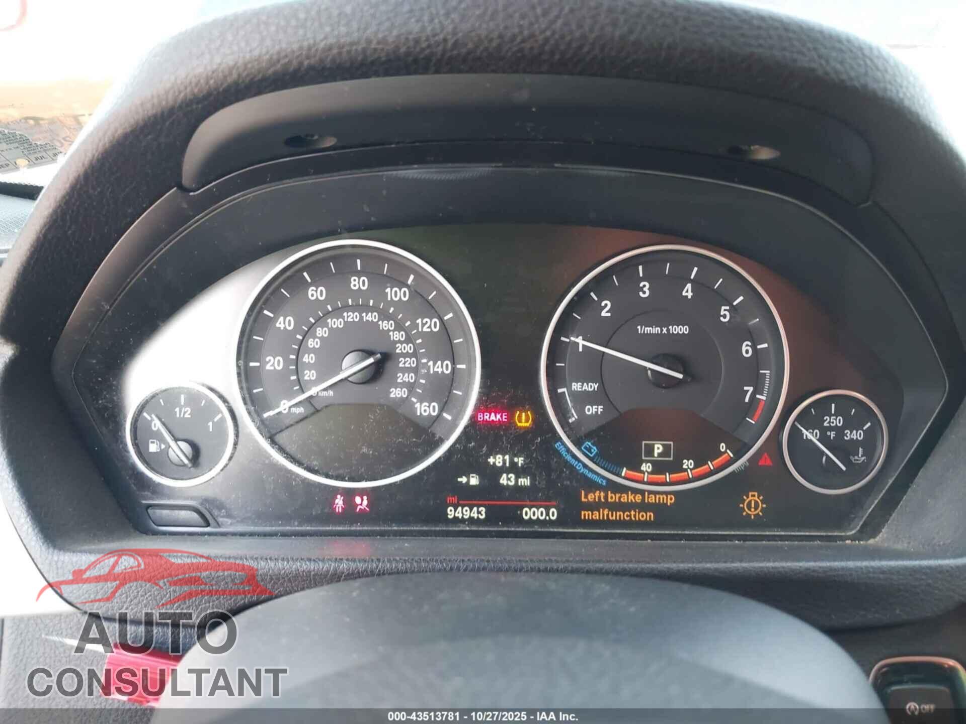 BMW 320I 2016 - WBA8E5G58GNU19128