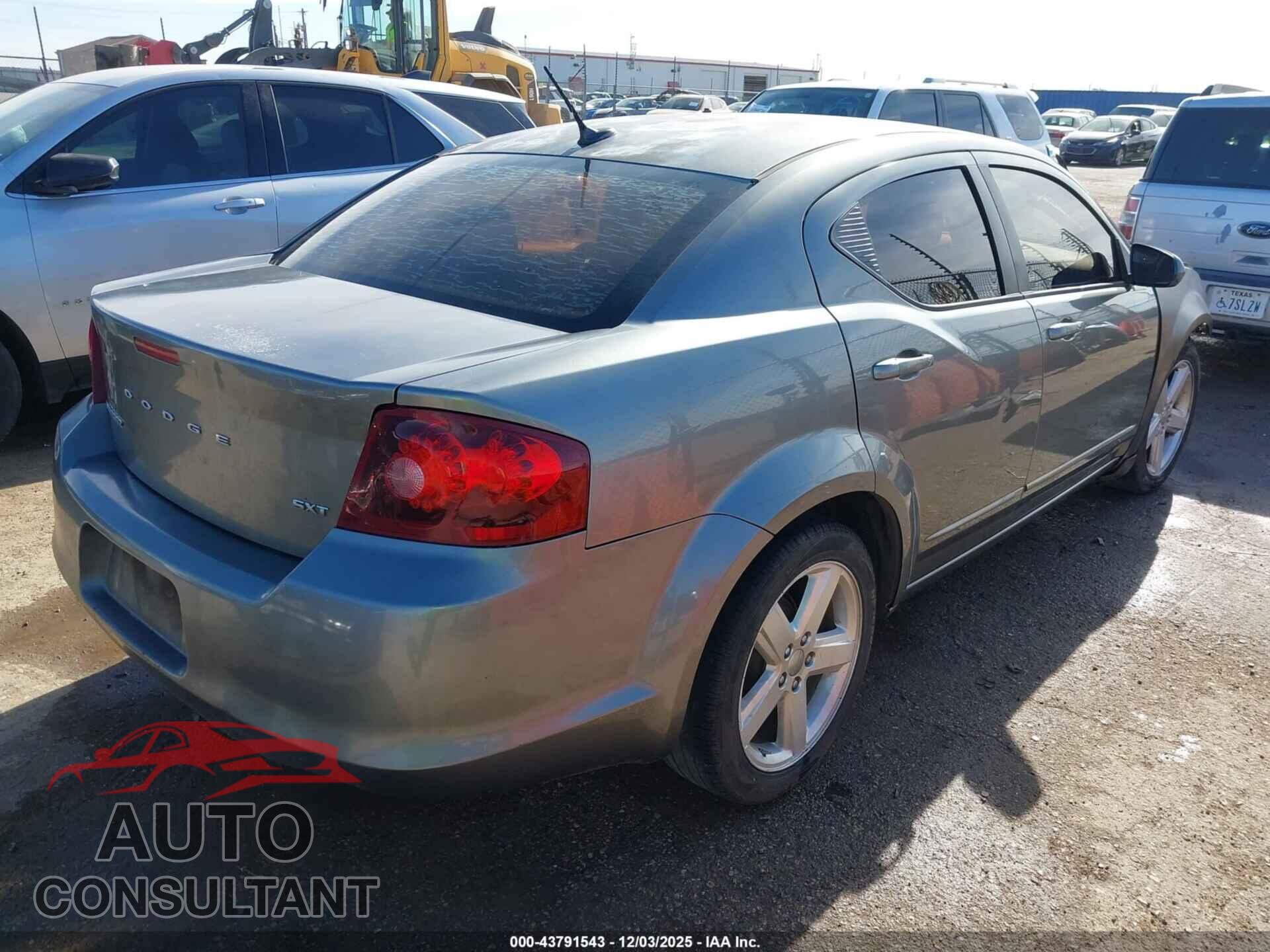 DODGE AVENGER 2013 - 1C3CDZCB8DN664062