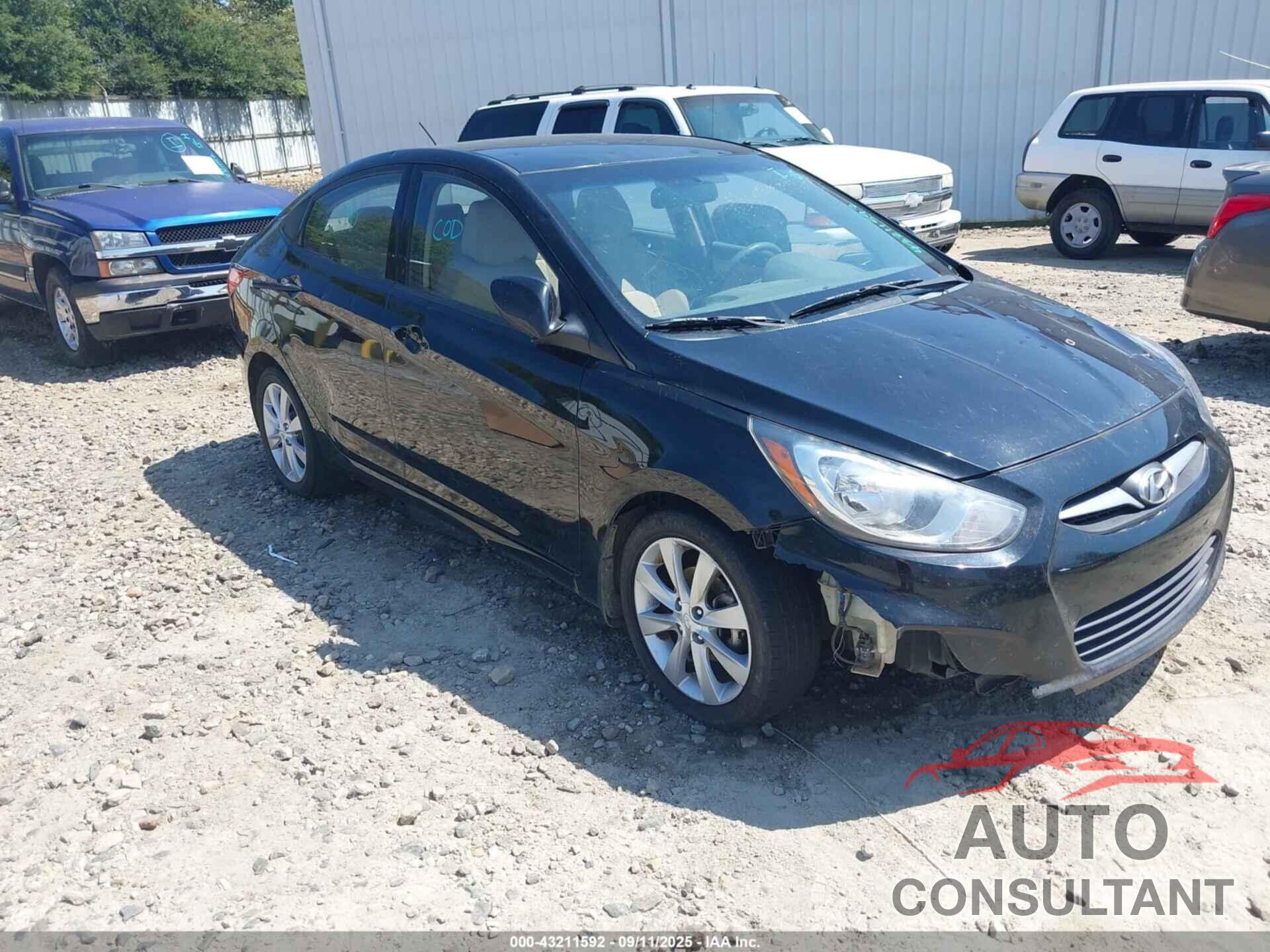 HYUNDAI ACCENT 2013 - KMHCU4AE5DU559203