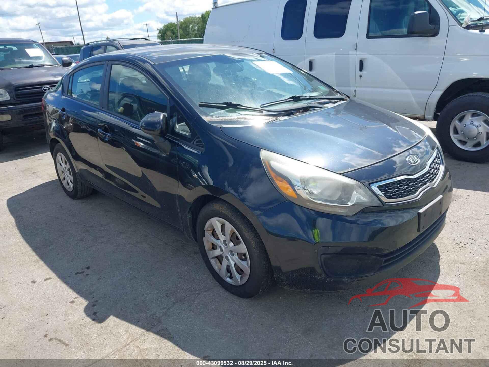 KIA RIO 2012 - KNADN4A39C6071876
