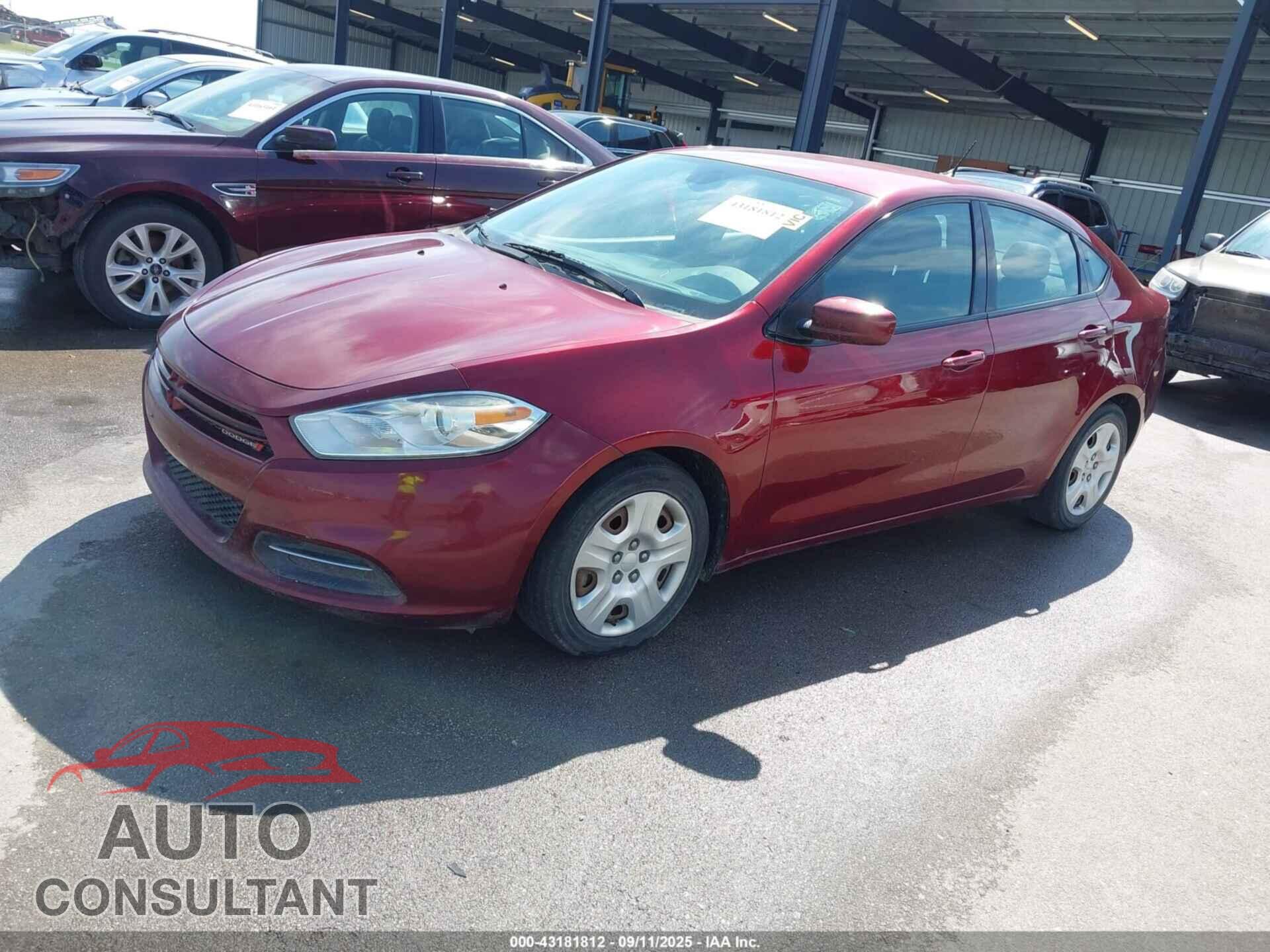 DODGE DART 2015 - 1C3CDFAA4FD402704