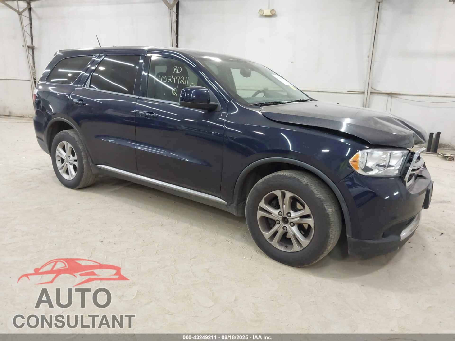 DODGE DURANGO 2012 - 1C4RDJAG9CC164184