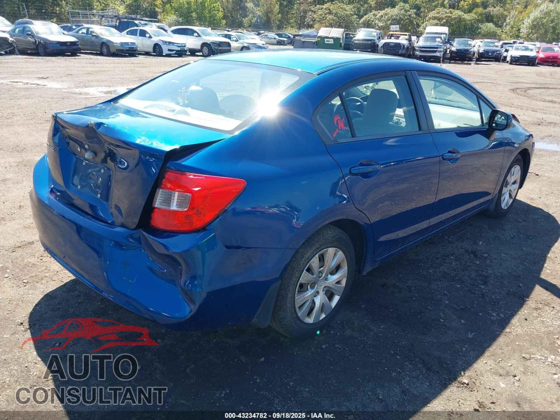 HONDA CIVIC 2012 - 19XFB2F56CE322642
