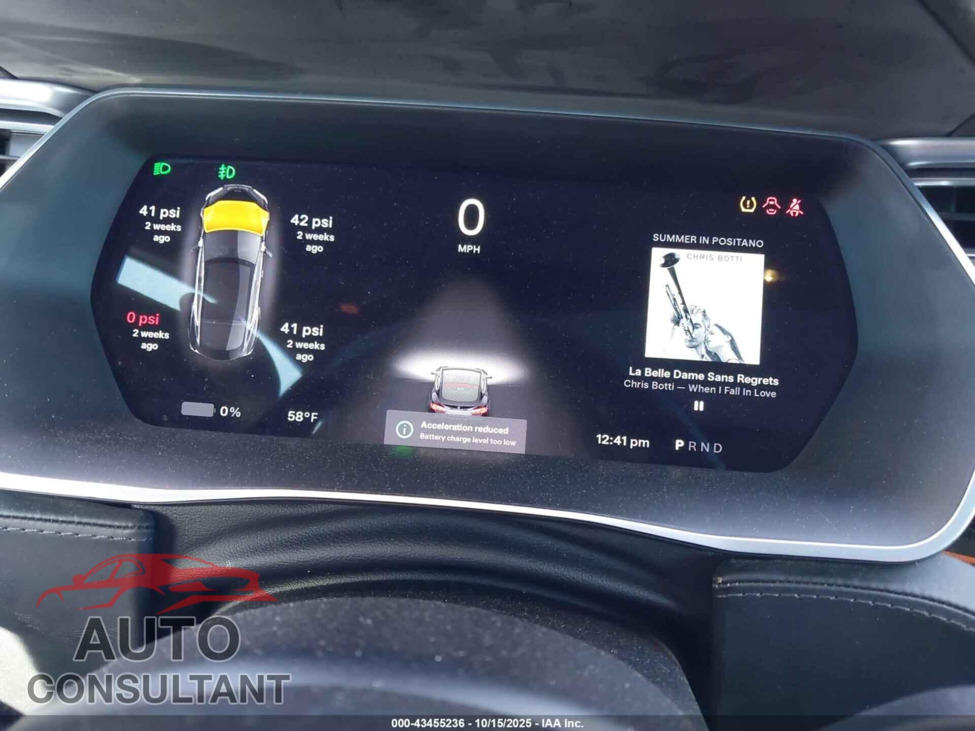 TESLA MODEL S 2015 - 5YJSA1S25FF098009