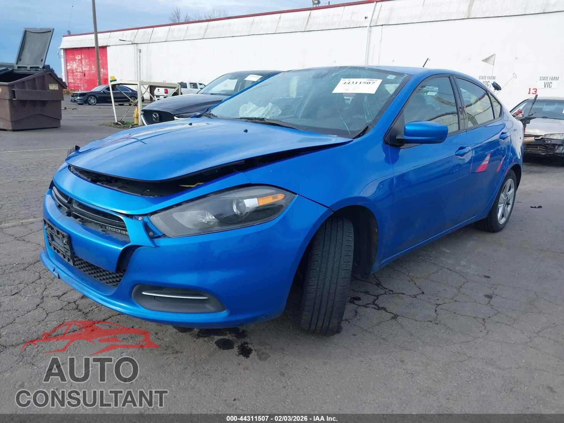 DODGE DART 2015 - 1C3CDFBB5FD390487