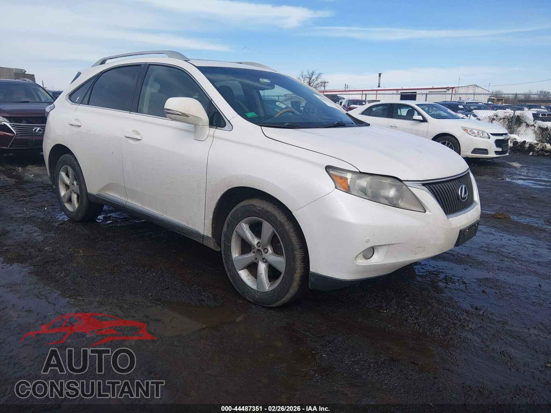 LEXUS RX 350 2012 - 2T2BK1BA5CC129811