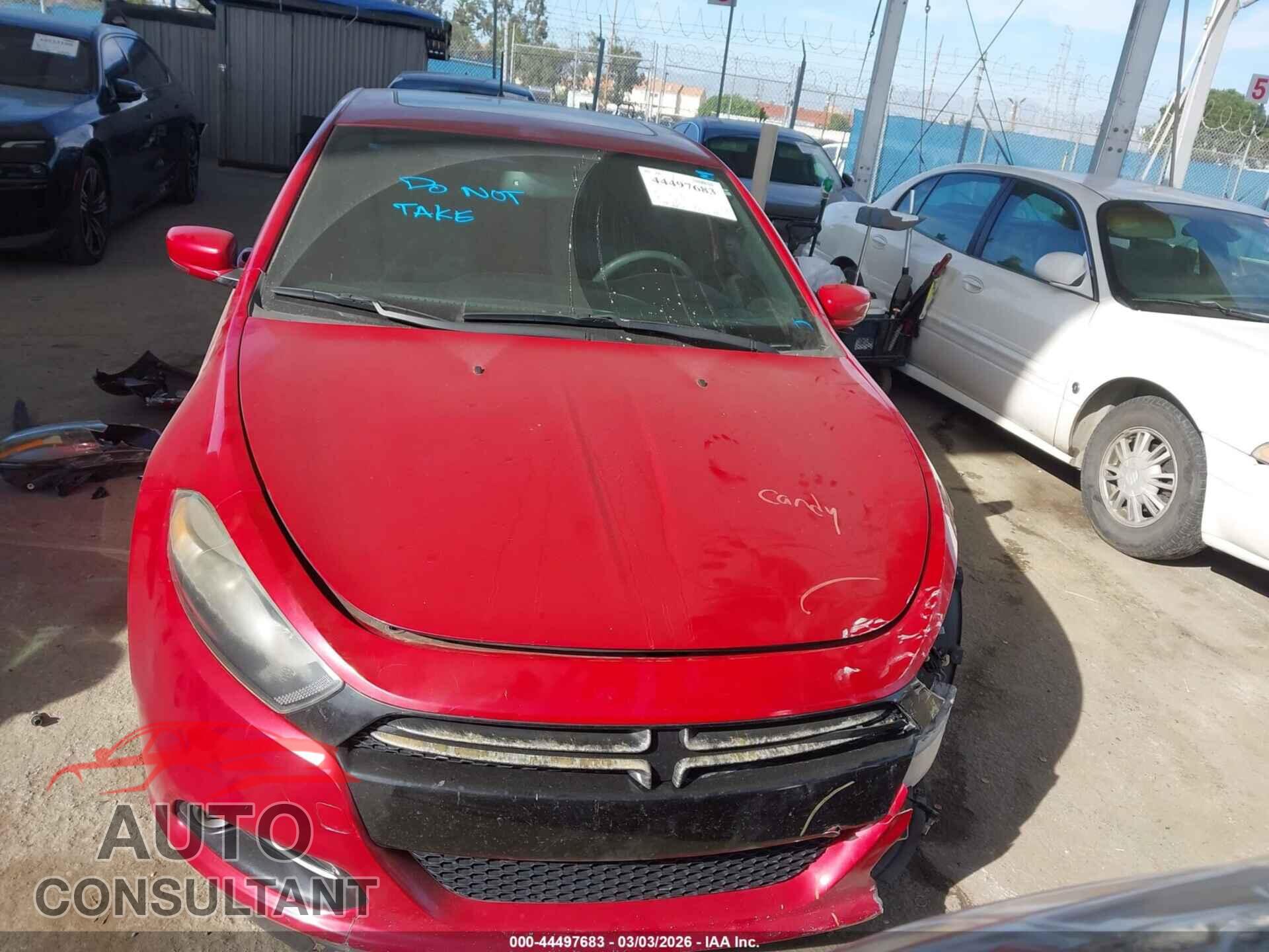 DODGE DART 2014 - 1C3CDFEB7ED919528