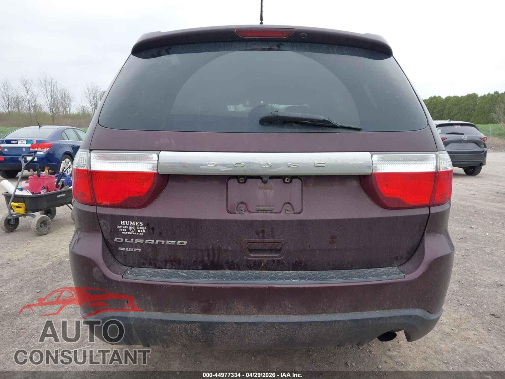 DODGE DURANGO 2012 - 1C4RDJAGXCC242178