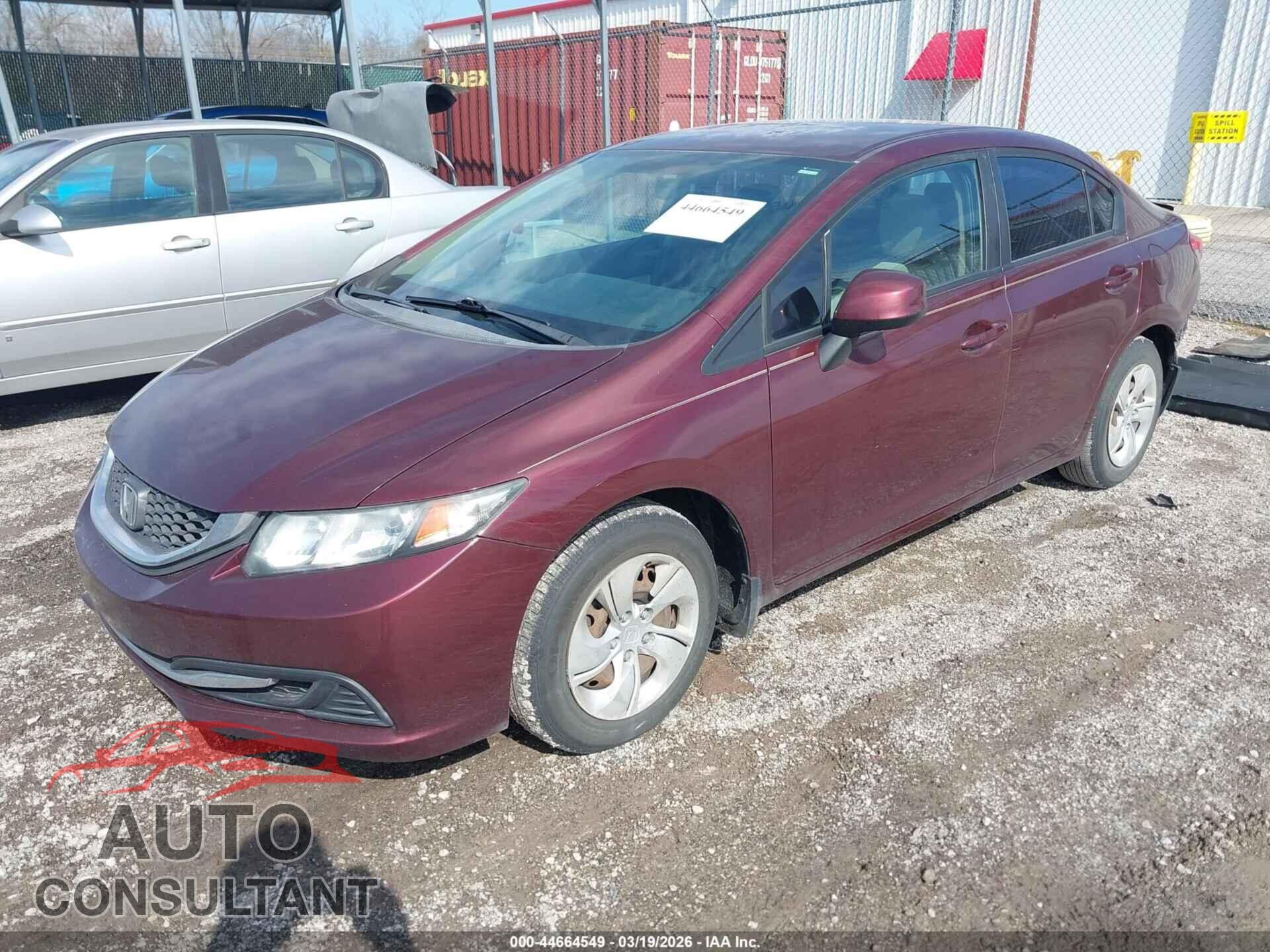 HONDA CIVIC 2013 - 19XFB2F52DE047093