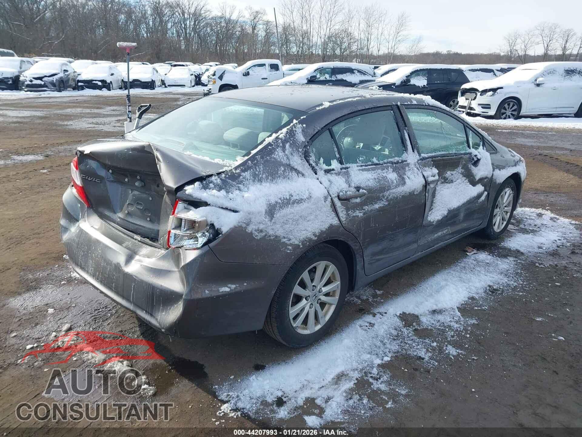 HONDA CIVIC 2012 - 19XFB2F89CE367987