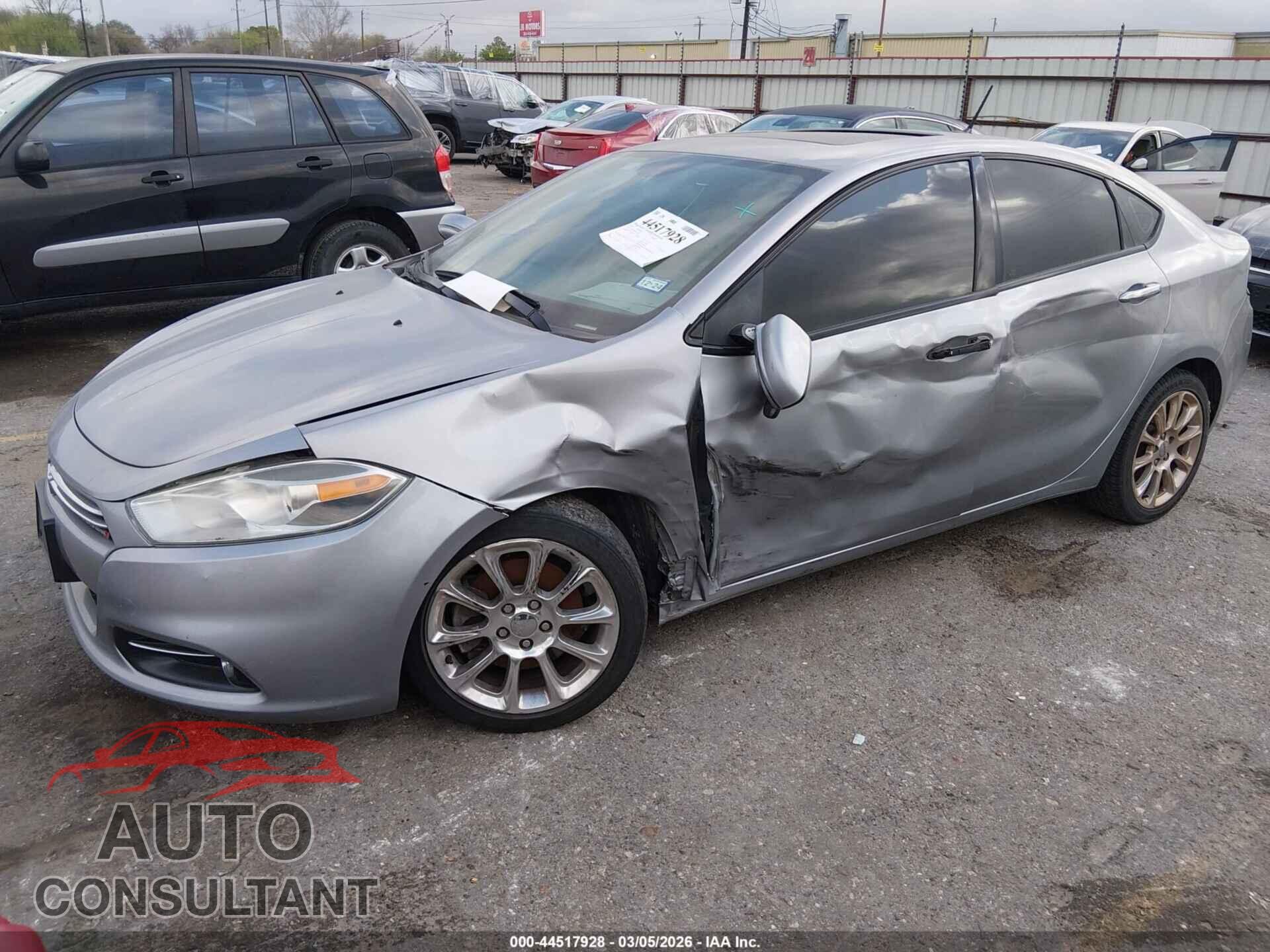 DODGE DART 2015 - 1C3CDFCB9FD422789