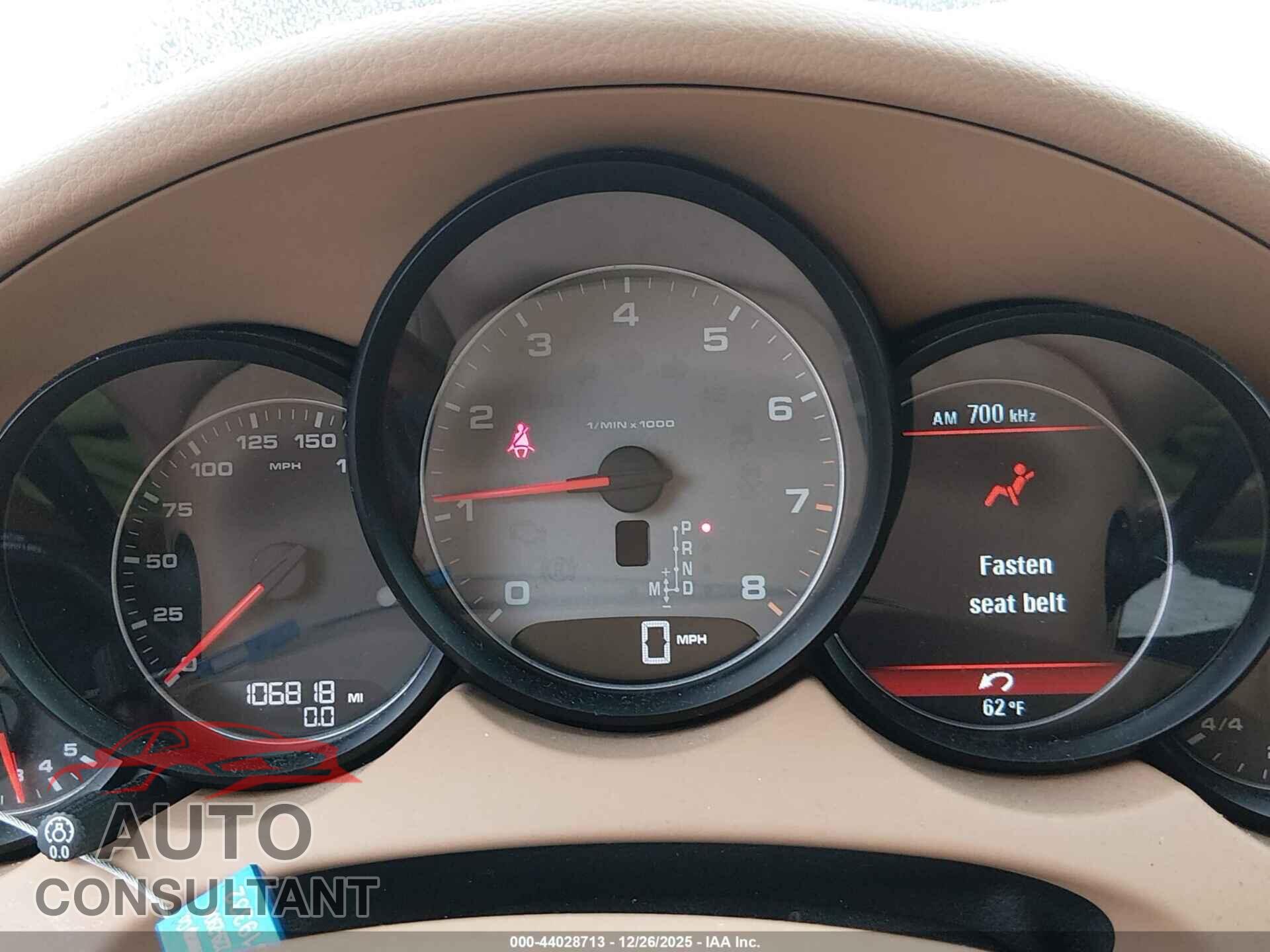 PORSCHE CAYENNE 2011 - WP1AB2A20BLA43960