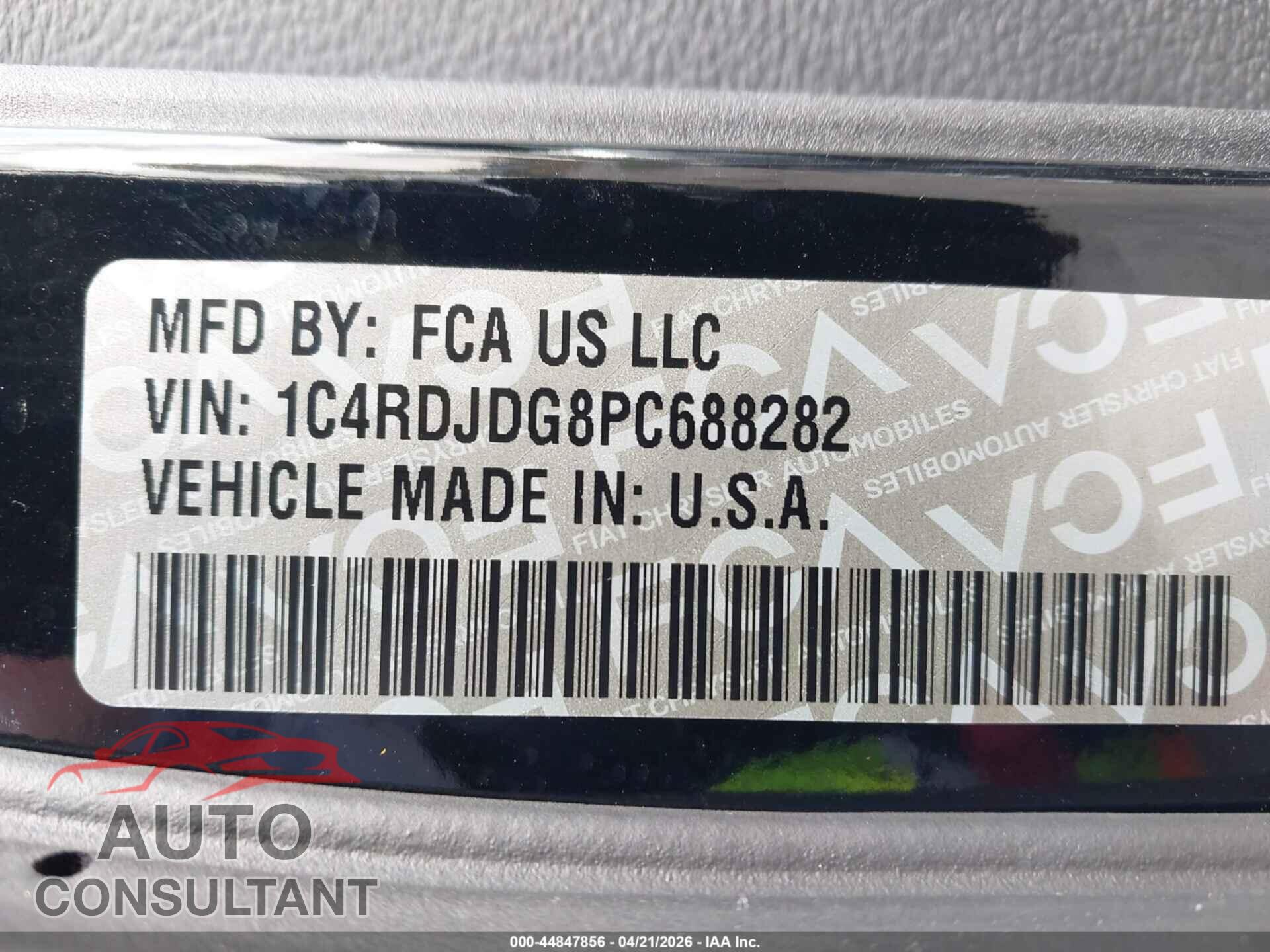 DODGE DURANGO 2023 - 1C4RDJDG8PC688282